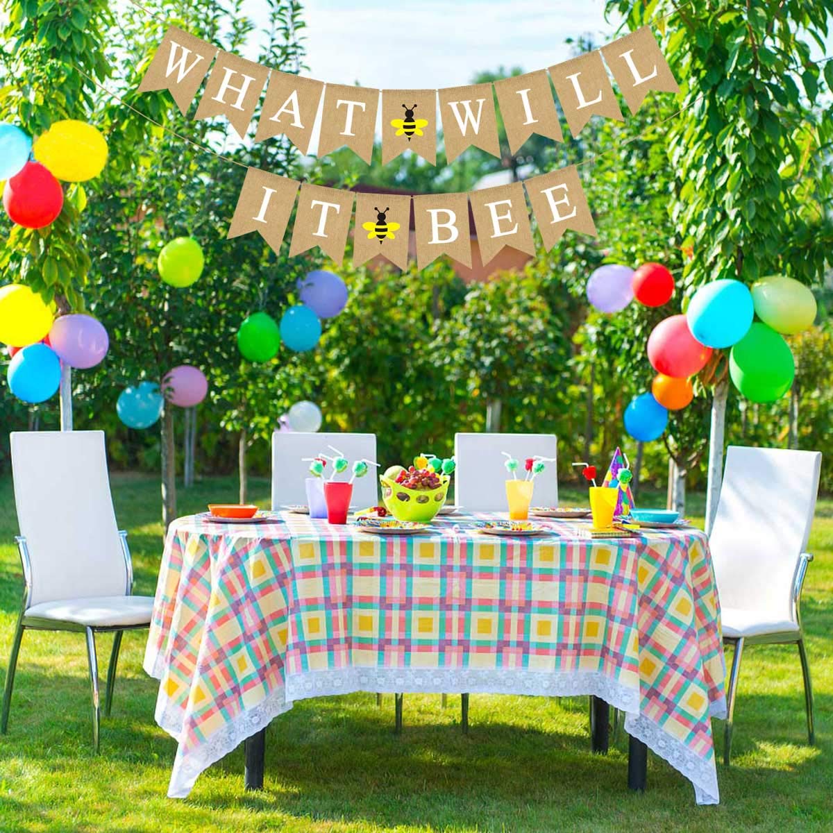 Jute Burlap What Will It Bee Banner Bumble Bee Theme Gender Reveal Boy Or Girl Party Garland Decoration