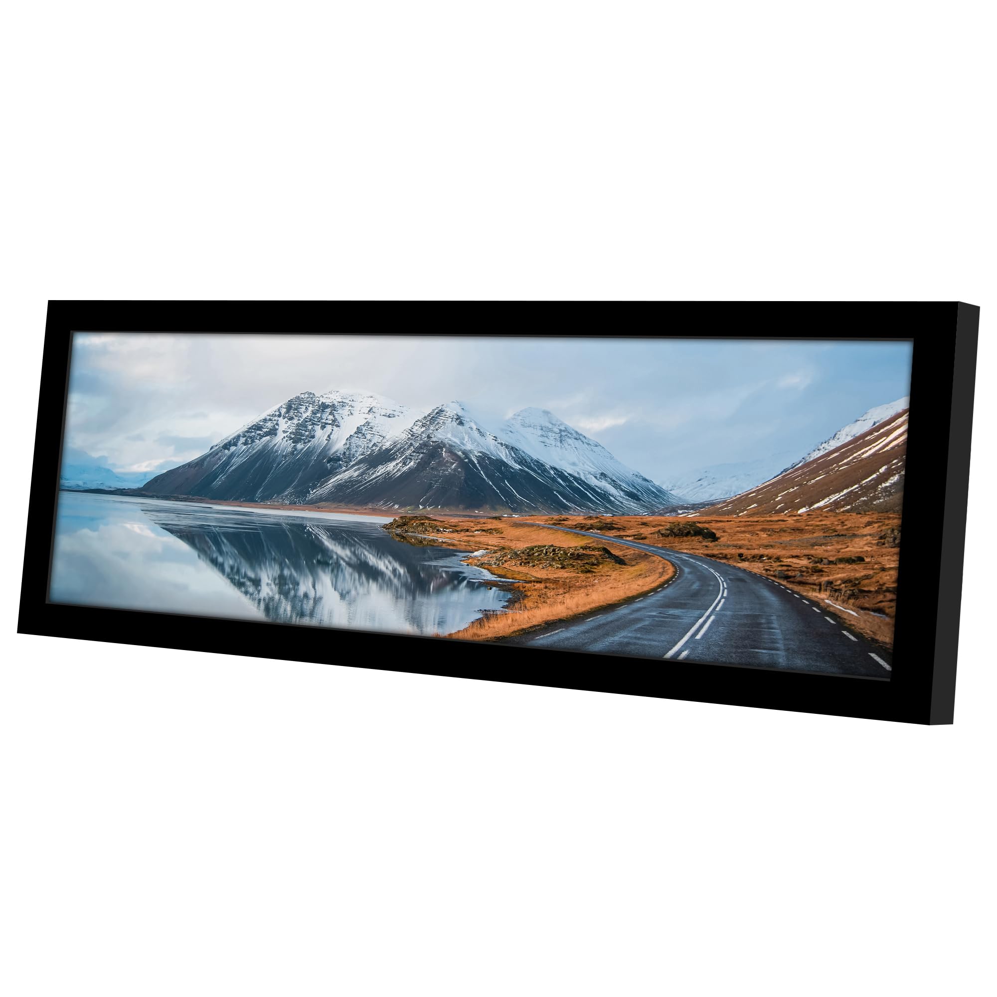 Americanflat 5x15 Picture Frame with Shatter-Resistant Glass - Signature Collection - Gallery-Style Frames Made of Engineered Wo