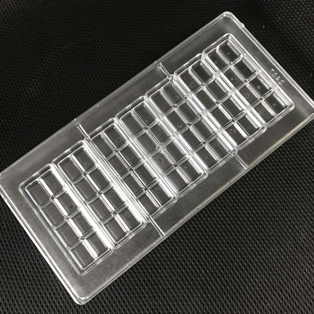 2-Line Polycarbonate Bar Chocolate Mold Diy Chocolate Tools