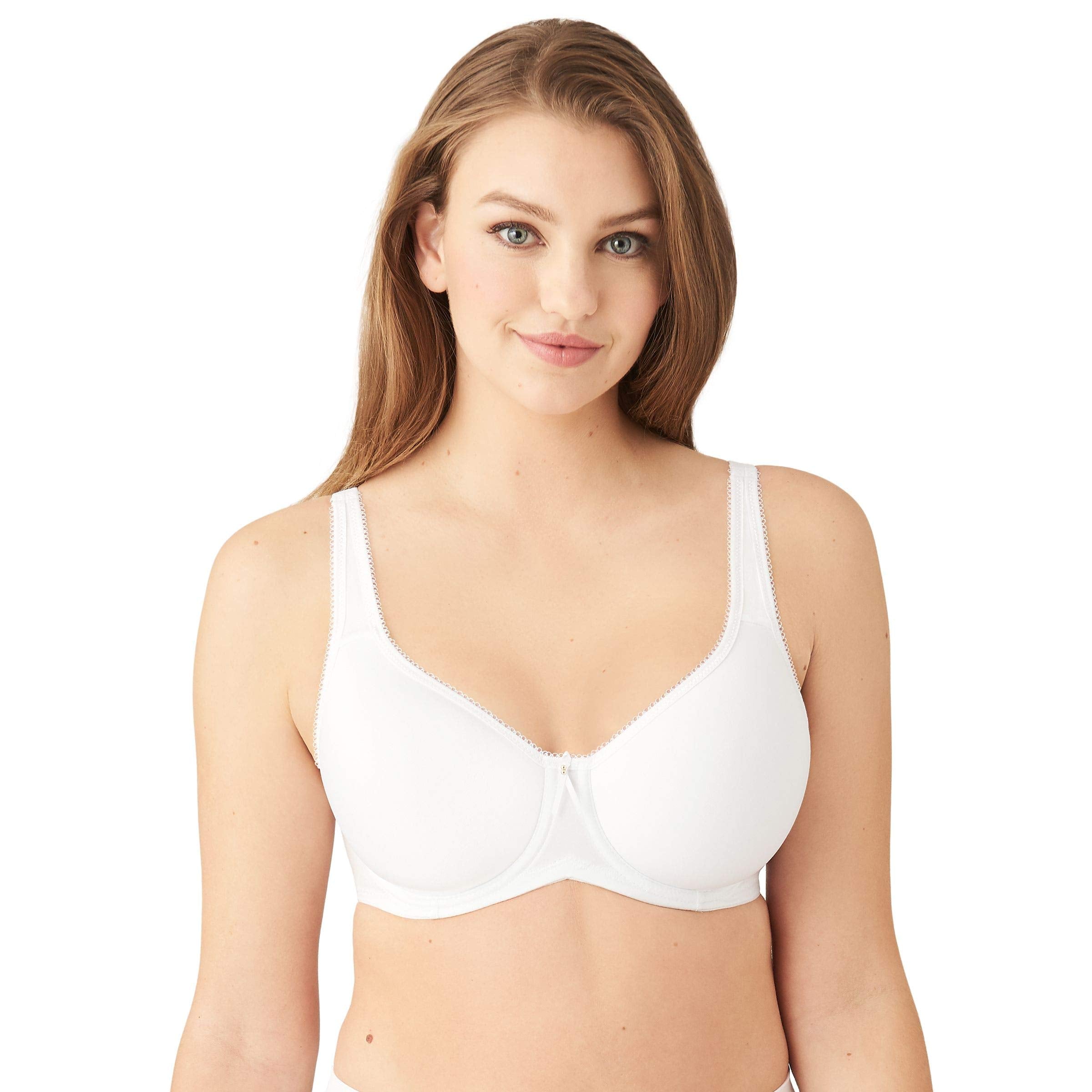 Wacoal Womens Plus-Size Basic Beauty Contour Bra, White, 36G