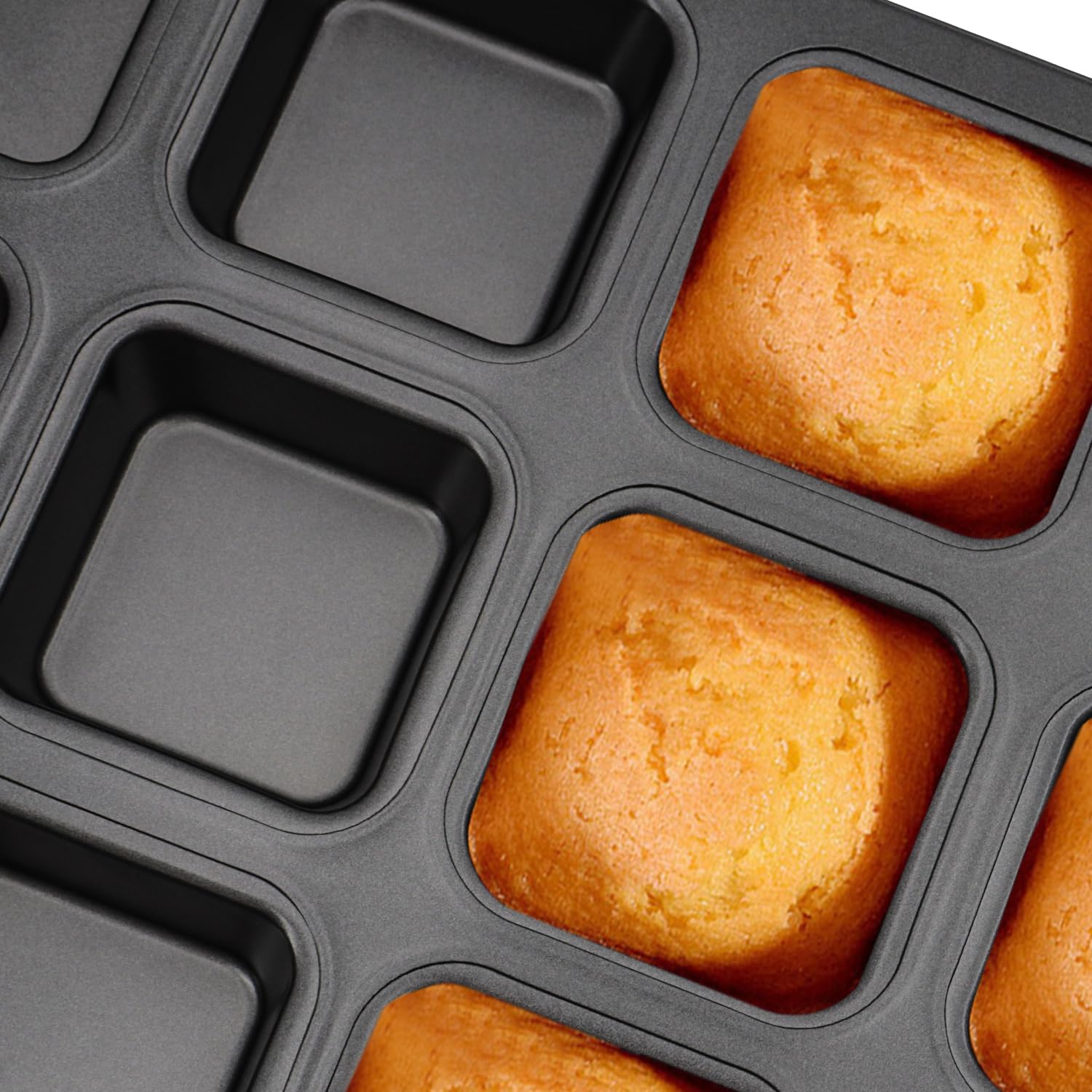 Draongye 2 Packs Nonstick Round Muffin Baking Pan, Premium Steel Muffin Pan For Baking, Nonstick Cupcake Tin Cheesecake Pans, Ba
