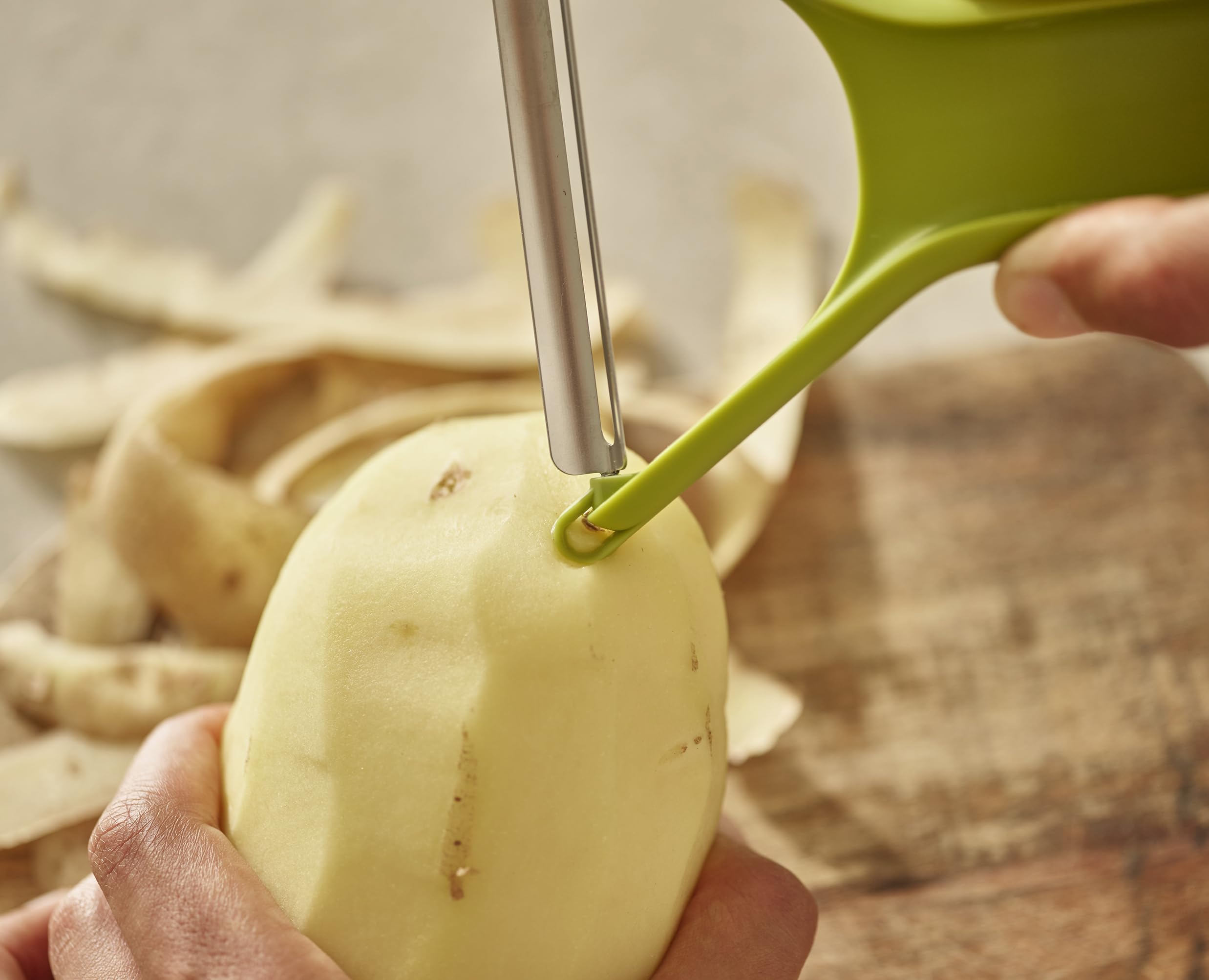 Joseph Joseph Nest Peel, Set Of 2 Space Saving Stainless Steel Peelers For Compact Kitchen Storage, Dishwasher Safe