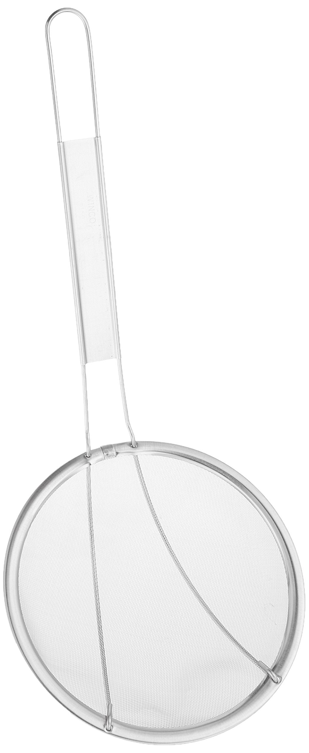 Winco Stainless Steel Strainer, 6-Inch Diameter, Fine Mesh, Medium