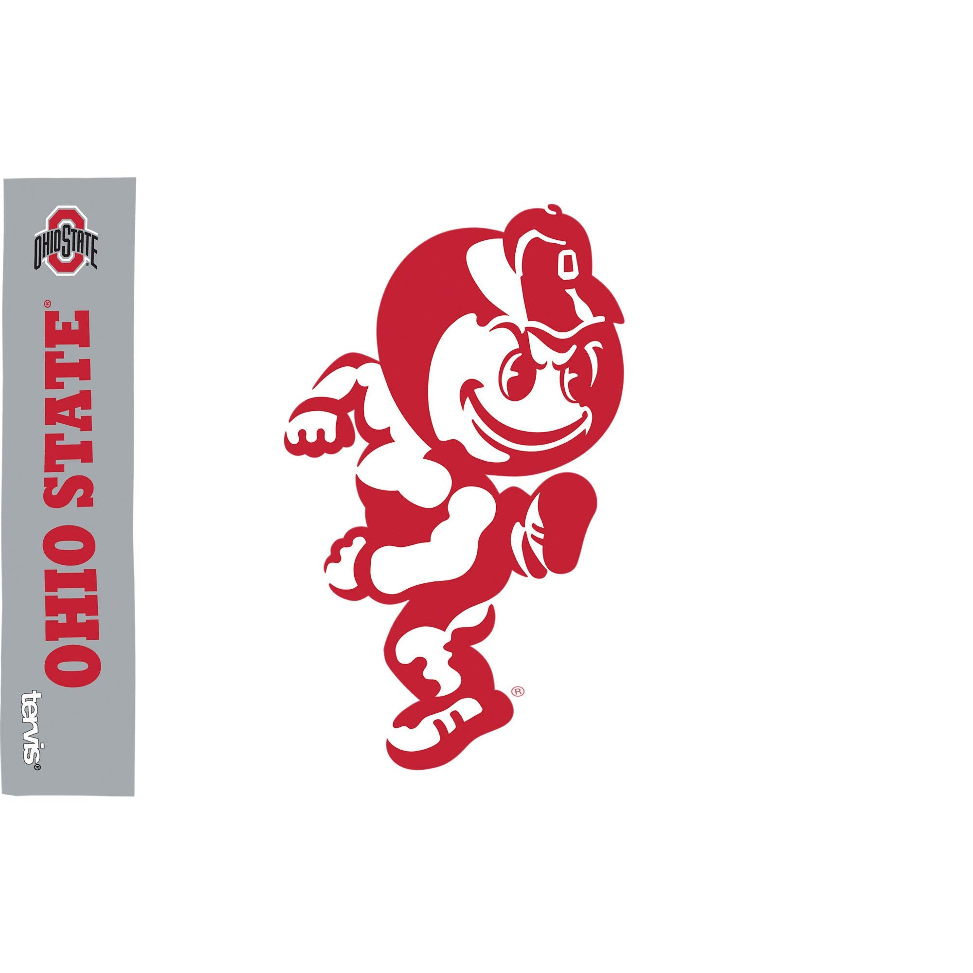 Tervis Ohio State Buckeyes Mascot Colossal Tumbler With Wrap And Red Lid 16Oz, Clear