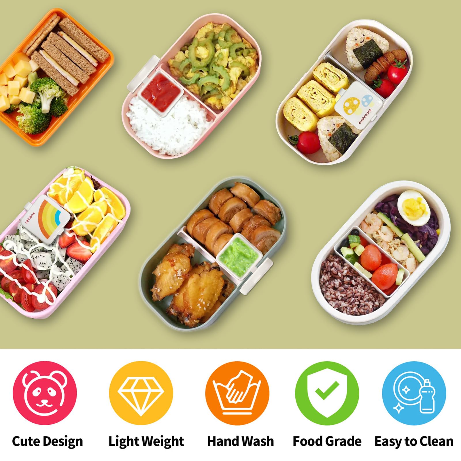 Elykorrne 8 Pack Salad Dressing Container To Go, Small Condiment Containers With Lids, Reusable Sauce Containers, Plastic Condim