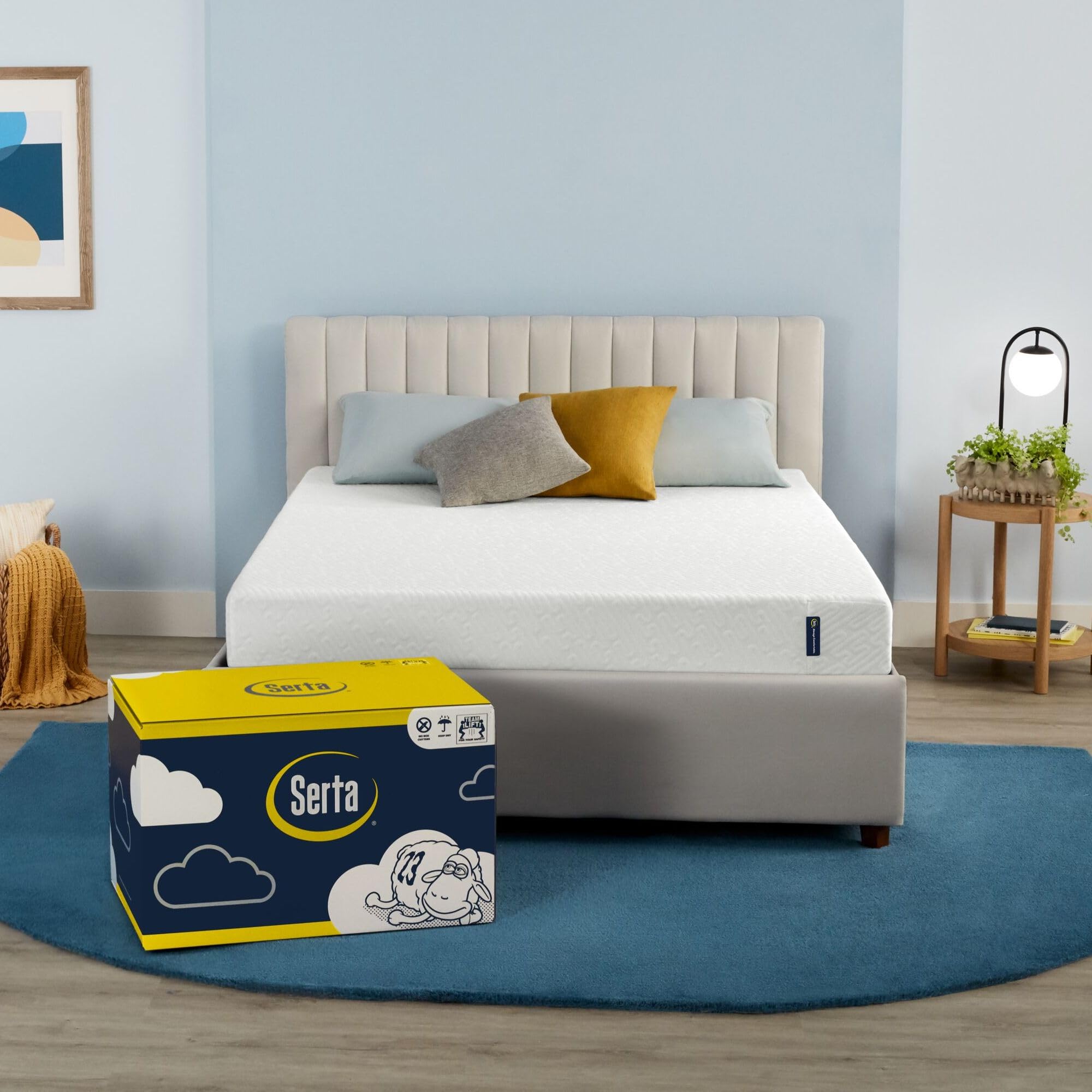 Serta - 7 inch Cooling Gel Memory Foam Mattress, Twin Size, Medium-Firm, Supportive, CertiPur-US Certified, 100-Night Trial - fo