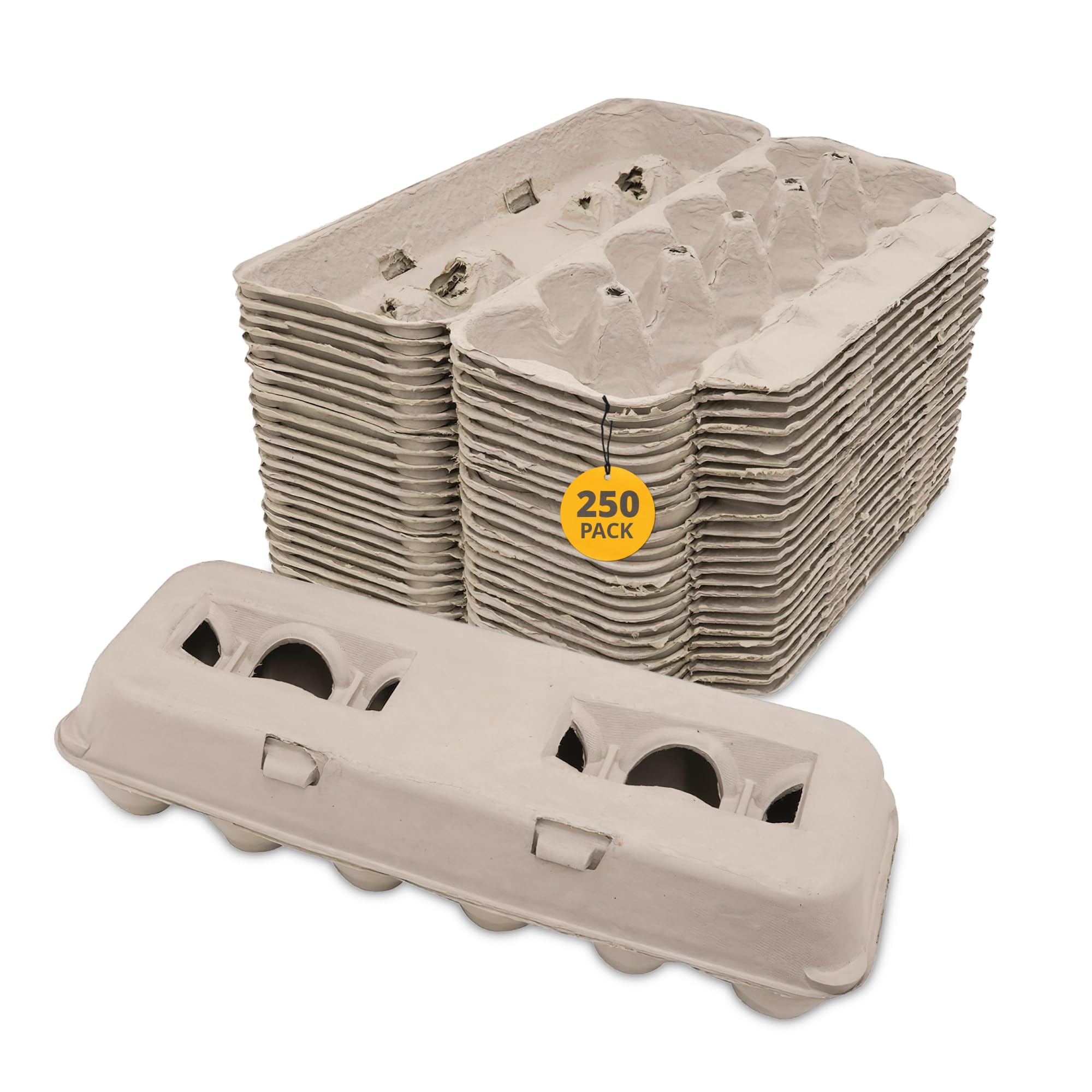 Strombergs Large Blank Egg Cartons, Bulk Pack for Large Eggs, Perfect for Custom Branding, Safe & Secure Egg Storage, Convenien