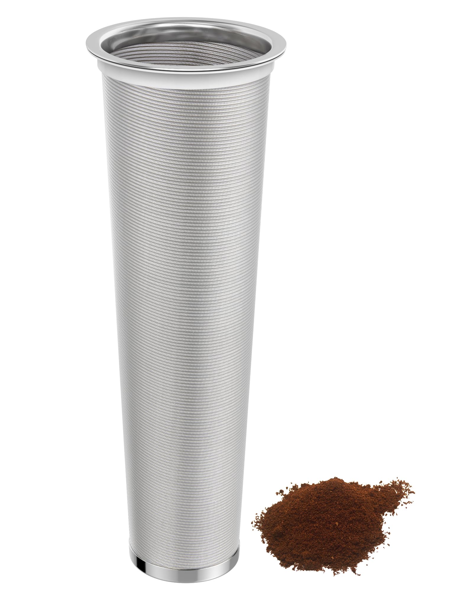 Va1Kene Cold Brew Coffee Filter For 64Oz Glass Mason Jar Pitcher - Fine Mesh, Reusable 304 Stainless Steel Filter With Sealing R