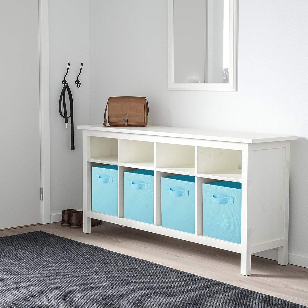 Shellkingdom Storage Bins, Foldable Fabric Storage Cubes And Cloth Storage Organizer Drawer For Closet And Toys Storage,6 Pack(B