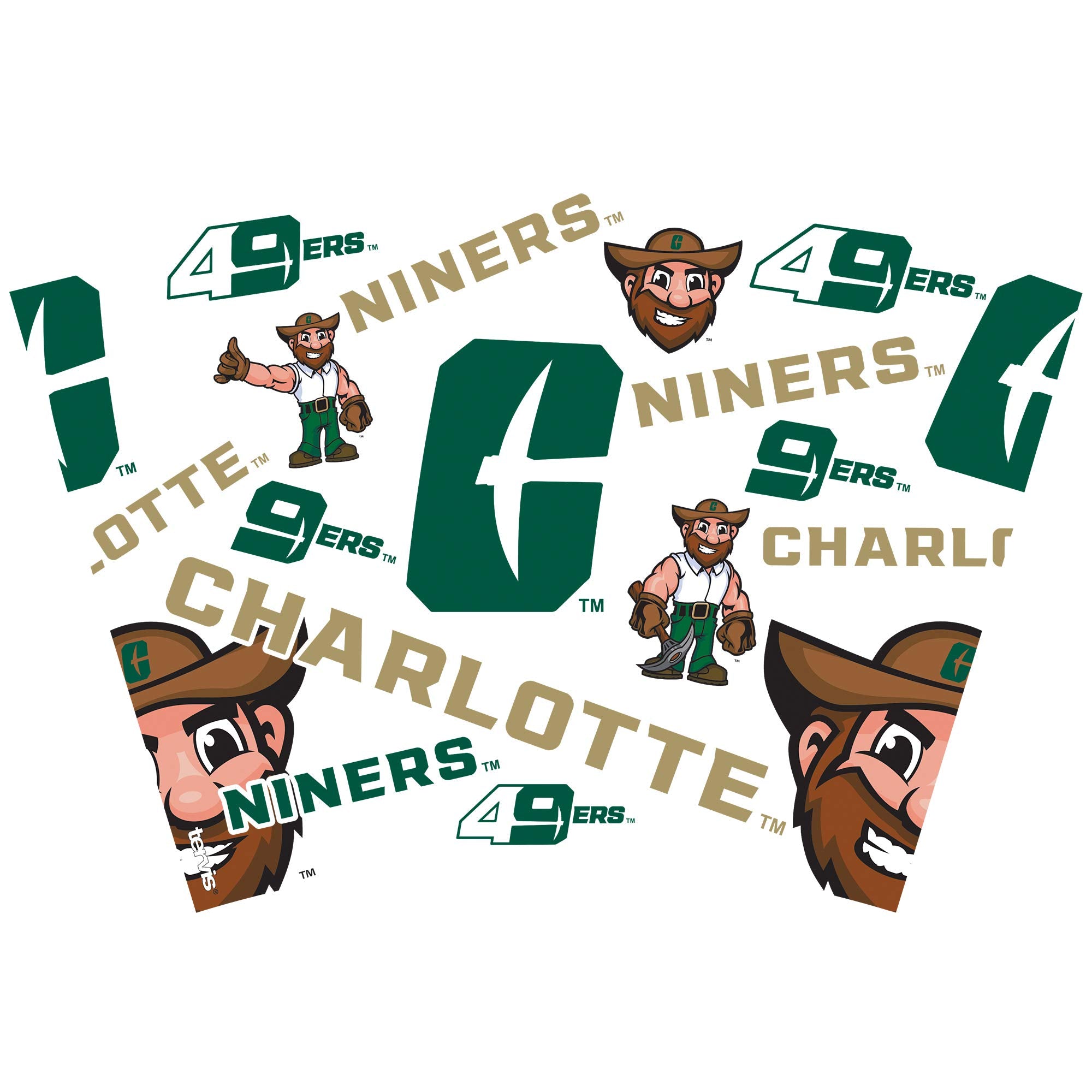Tervis Made In Usa Double Walled University Of North Carolina Unc Charlotte 49Ers Insulated Tumbler Cup Keeps Drinks Cold & Hot,