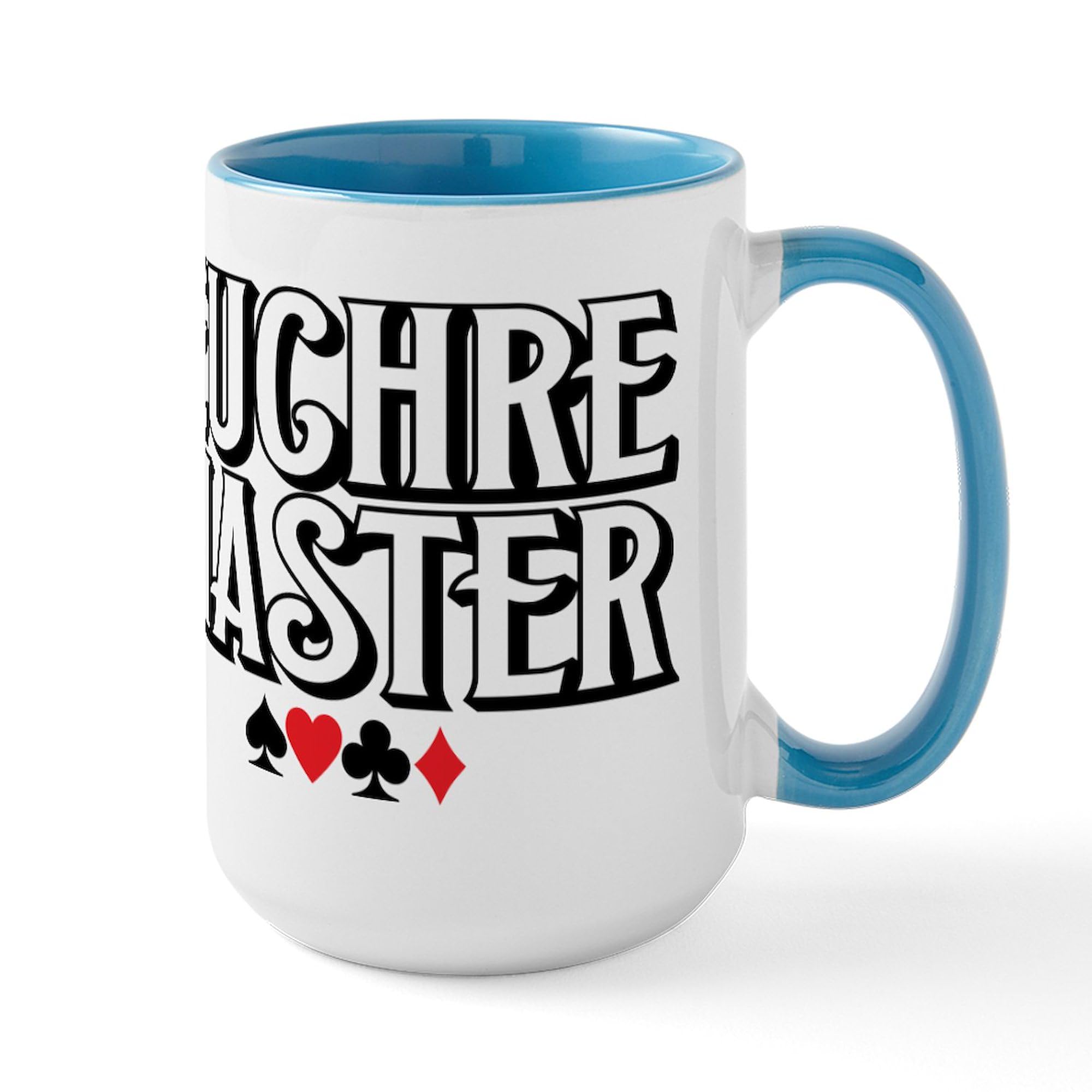 CafePress Euchre Master Mugs 15 oz (444 ml) Ceramic Coffee Mug