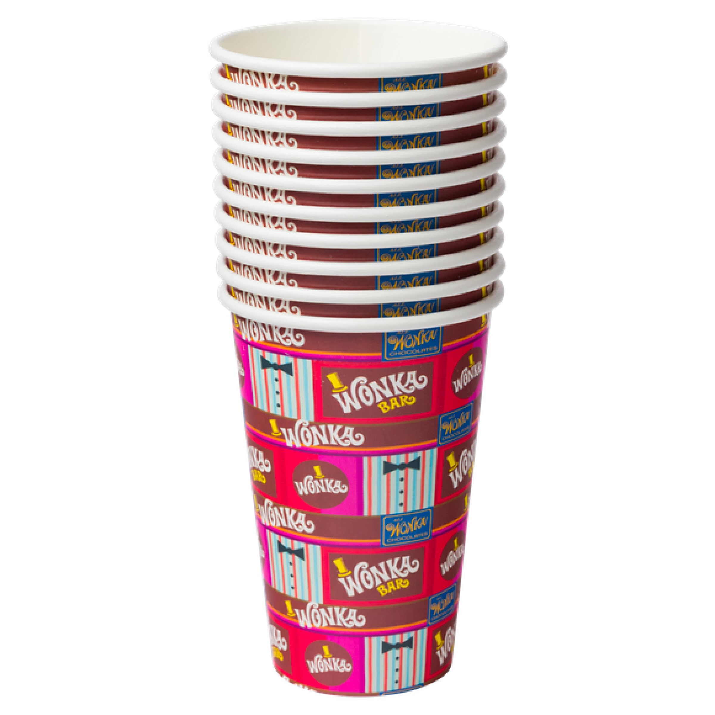 Silver Buffalo Golden Ticket Willy Wonka And The Chocolate Factory Themed Party Pack Set, 60 Piece