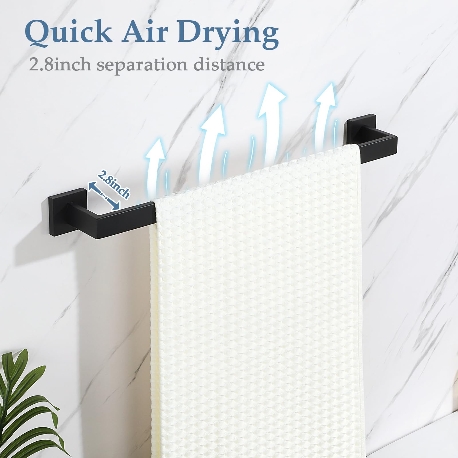 Alise Bath Towel Bars,24 Inch Towel Holder Towel Racks For Bathroom And Lavatory,Sus304 Stainless Steel Hand Towel Hanger Towel