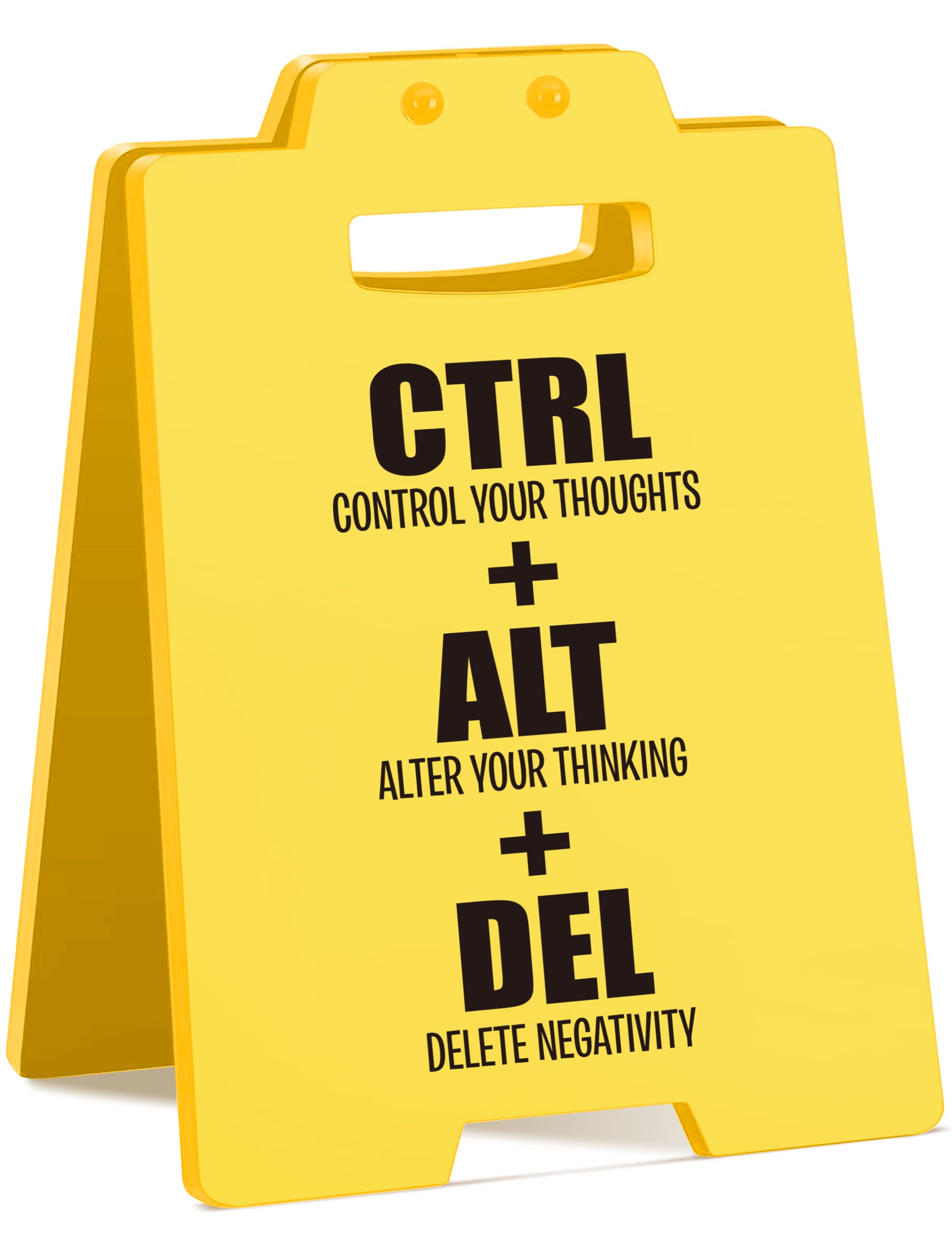 Motivational Desk Sign | Office Gift for Coworkers, Friends, Positive Affirmation Decor Sign for Work | Cubicle Decorations, Fun