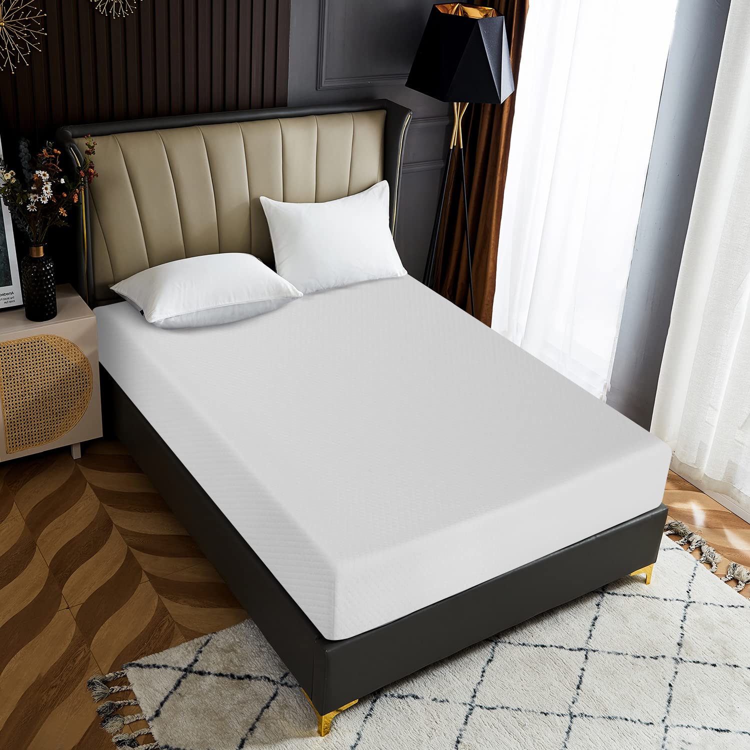 Paylesshere 10 Inch Full Gel Memory Foam Mattress Fiberglass Free/Certipur-Us Certified/Bed-In-A-Box/Cool Sleep & Comfy Support