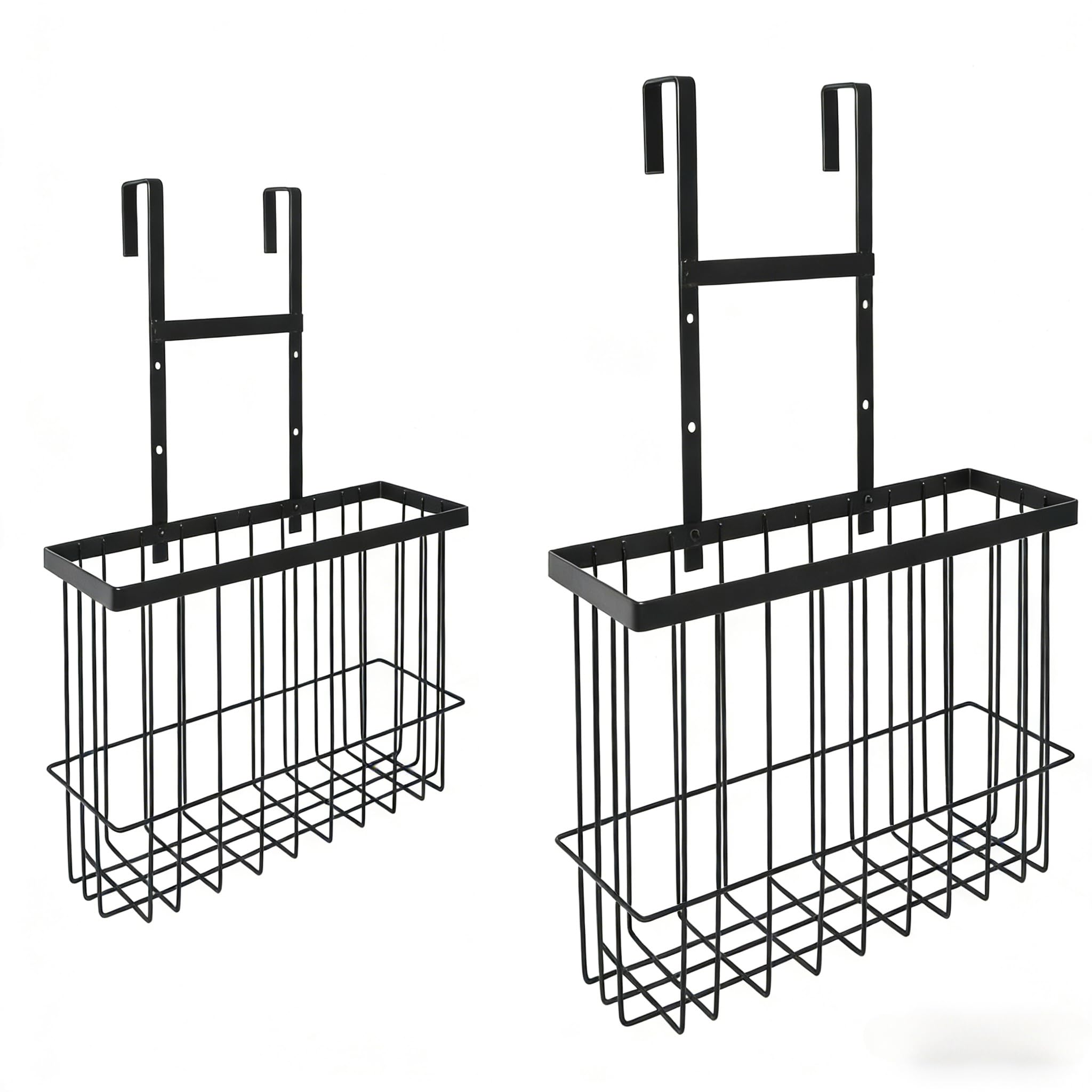 2 Pack Cabinet Door Organizer, Houseware Over the Cabinet Door Organizer, Kitchen Aluminum Foil Organizers for Cutting Board, Ba