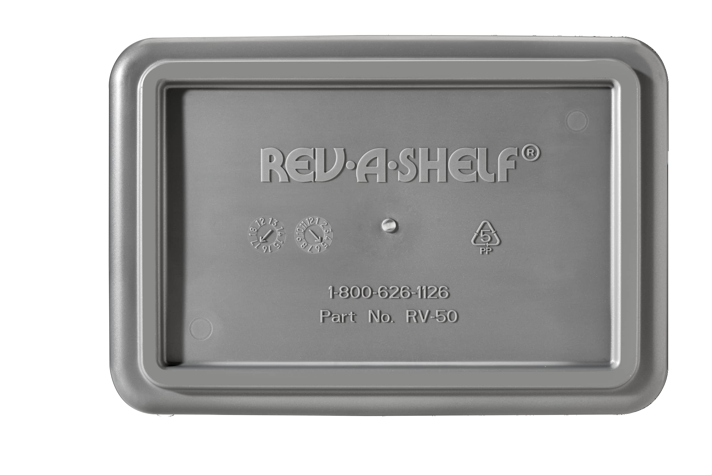 Rev-A-Shelf 50 Quart Waste Bin  Silver