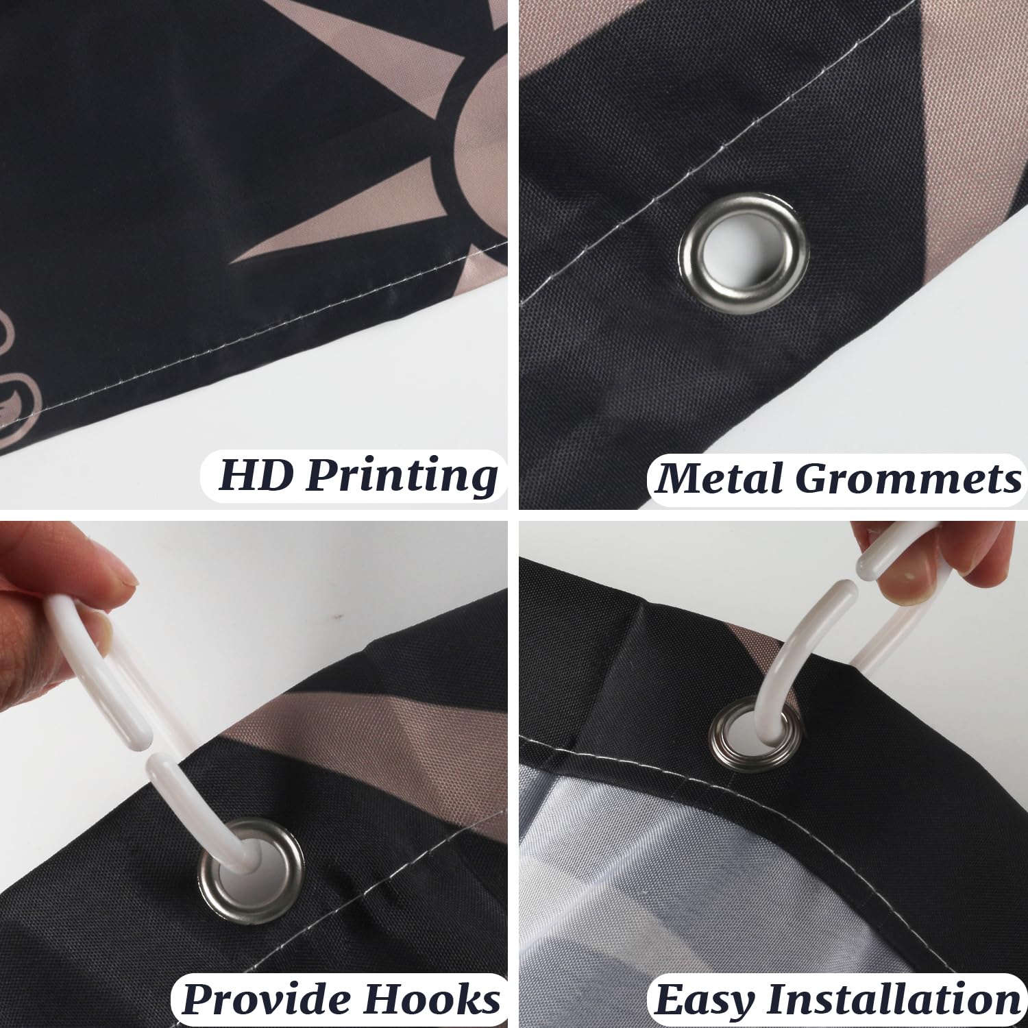 She Love Shower Curtain - Waterproof Polyester, 72x72 Inch, Rustic Cactus Bull Skull & Sunflower Design, Includes Hooks