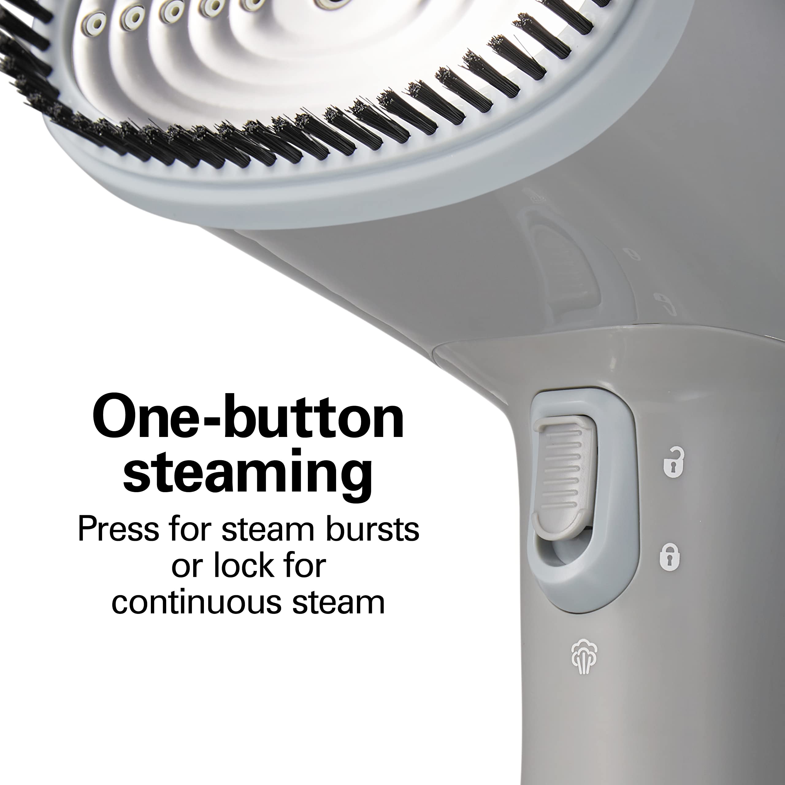 Hamilton Beach Handheld Garment Steamer For Clothes, Fabric And Drapes, 20 Minutes Of Continuous Steam, Portable Wrinkle-Remover