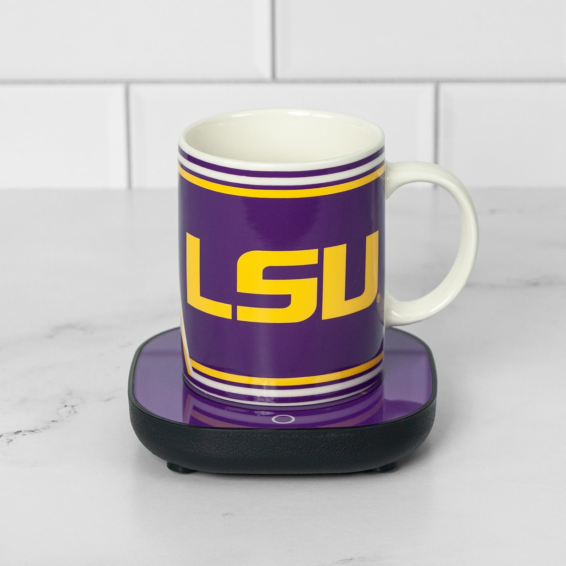 Uncanny Brands LSU Tigers Mug Warmer with 12oz Mug Keeps Your Favorite Beverage Warm  Auto Shut On/Off