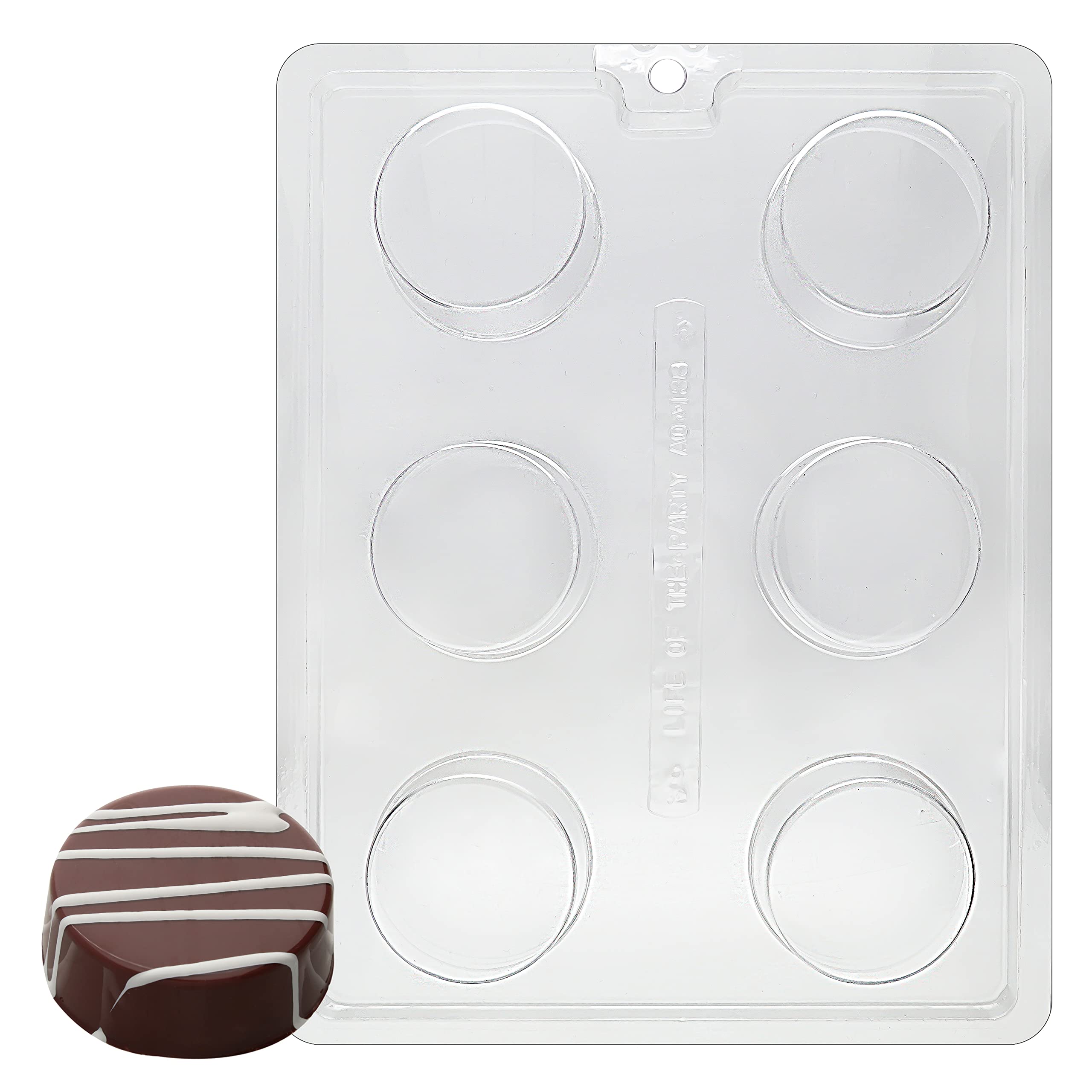 Life of the Party Plain Cookie Chocolate or Soap Mold with Molding instructions included