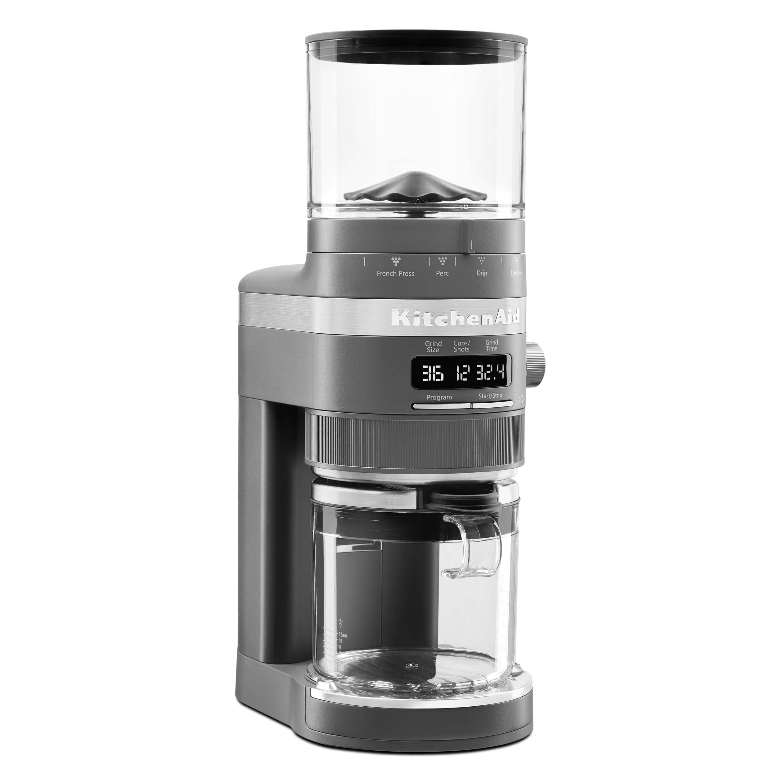KitchenAid Burr Coffee Grinder  KCG8433  Matte Charcoal Grey, 10 Oz
