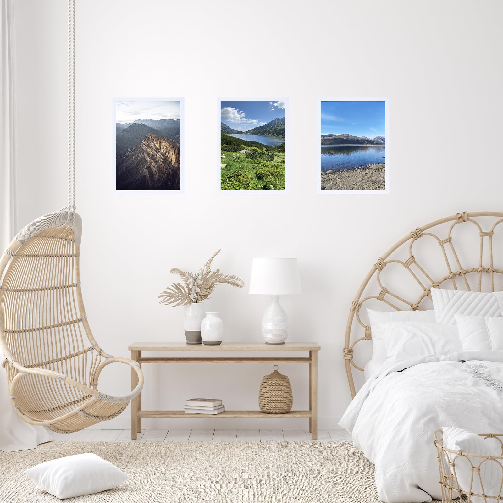 JCJMY 12x14 Picture Frame White for Wall Hanging, Wall Mounting Horizontally or Vertically, 12 x 14 Wall Gallery Poster Photo Fr