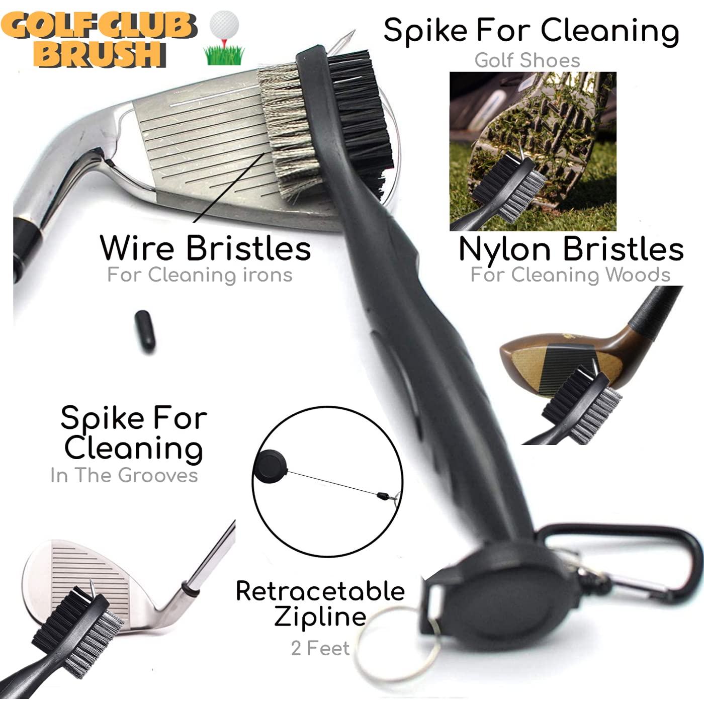 Venusfit Golf Accessories For Men | Funny Dad Gifts Golf Towel Golf Clubs Cleaner Divot Repair Tool