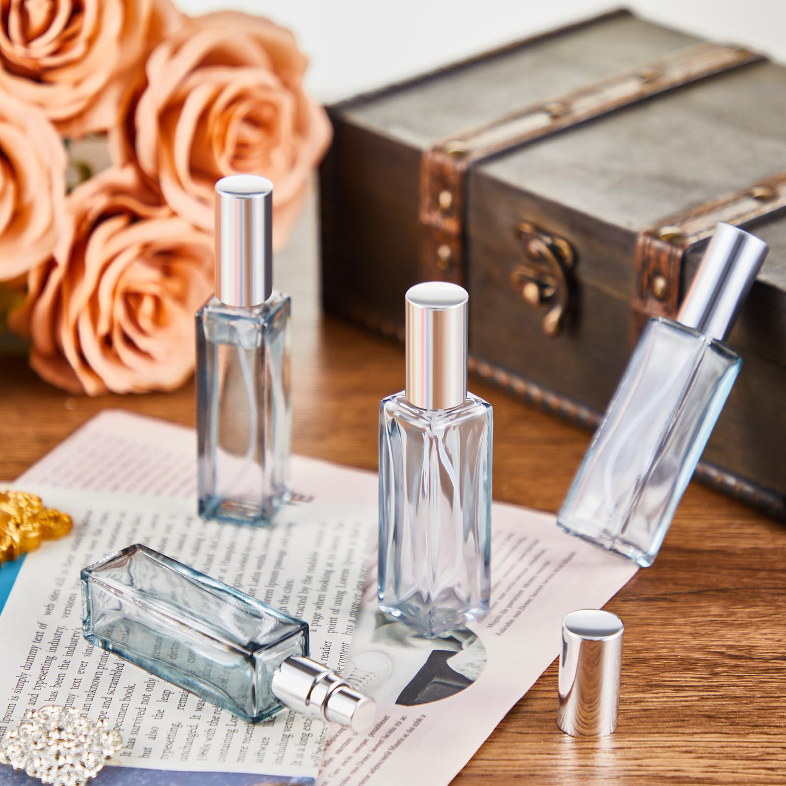 20 Pcs Perfume Travel Refillable 10 Ml, Mini Cologne Perfume Bottles Empty, Portable Sprayer For Travel Size Spray Bottle Pocket