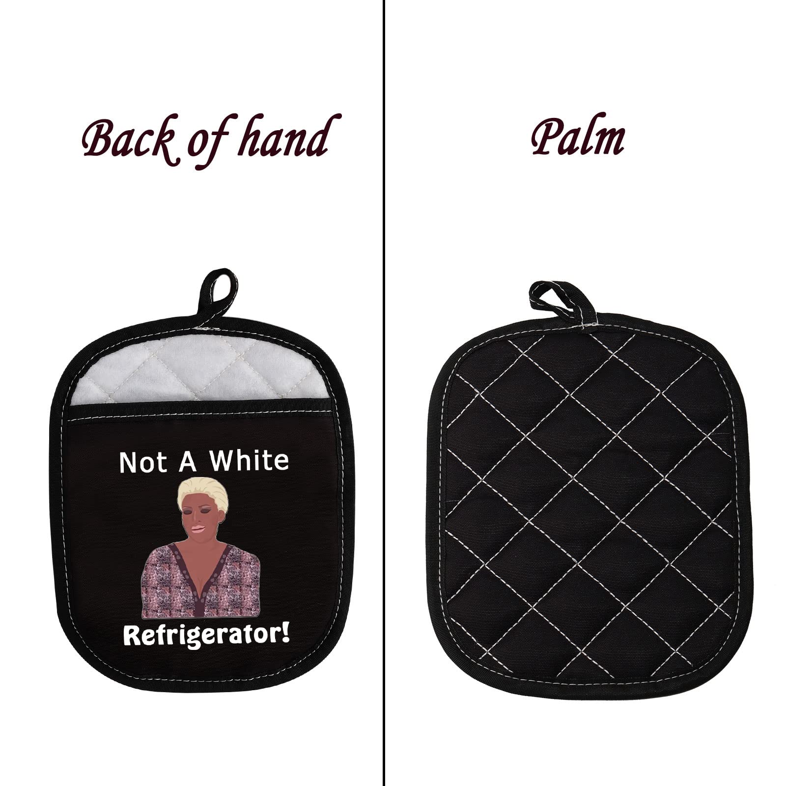 Levlo Funny Housewives Gift Not A White Refrigerator Pot Holder Housewives Party Gifts(Not A White Refrigerator)