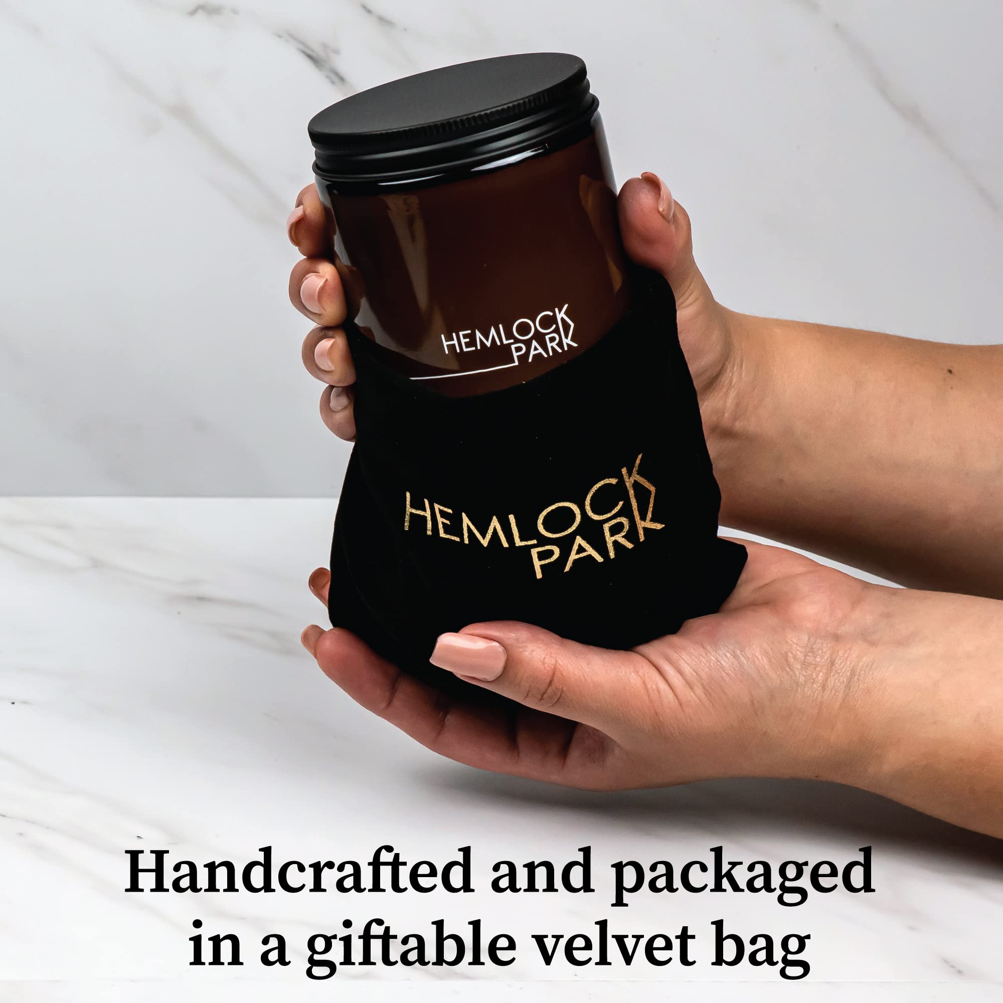 Hemlock Park Crackling Wood Wick Candle Handcrafted with Natural Coconut Wax (Standard 8 oz, High Desert)