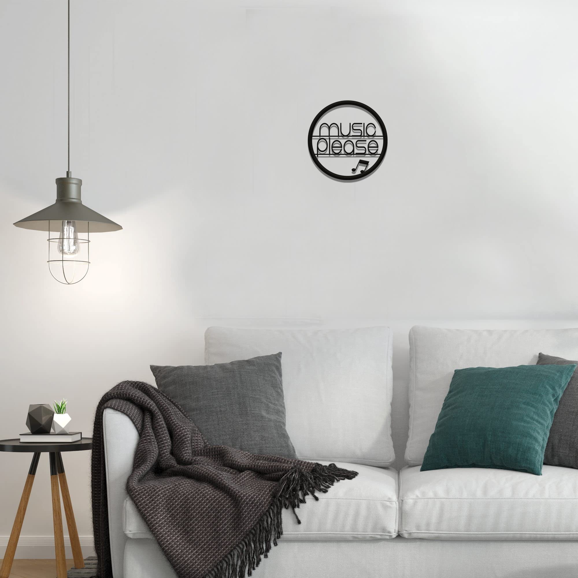 Artvibes Music Please Designer Wood Wall Hanging for Home Wall Decor | Decorative Items for Living Room | Wooden Hangers for Hom