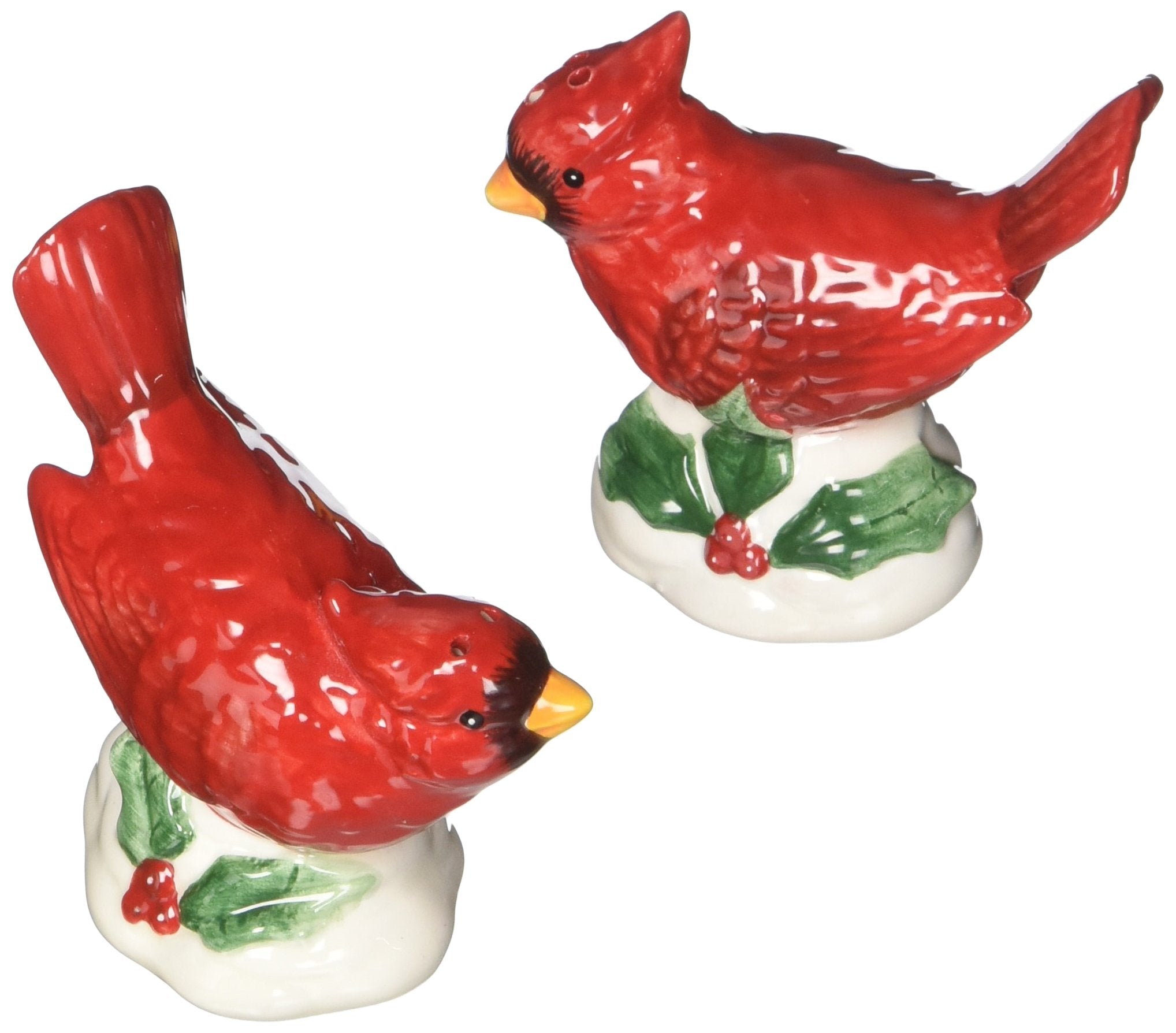Cosmos Gifts Cardinal Couple Salt And Pepper Set, 2-7/8-Inch, Red