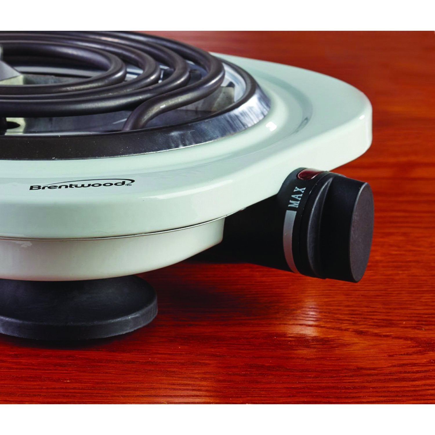 Brentwood Single Electric Burner 1000-Watt, White