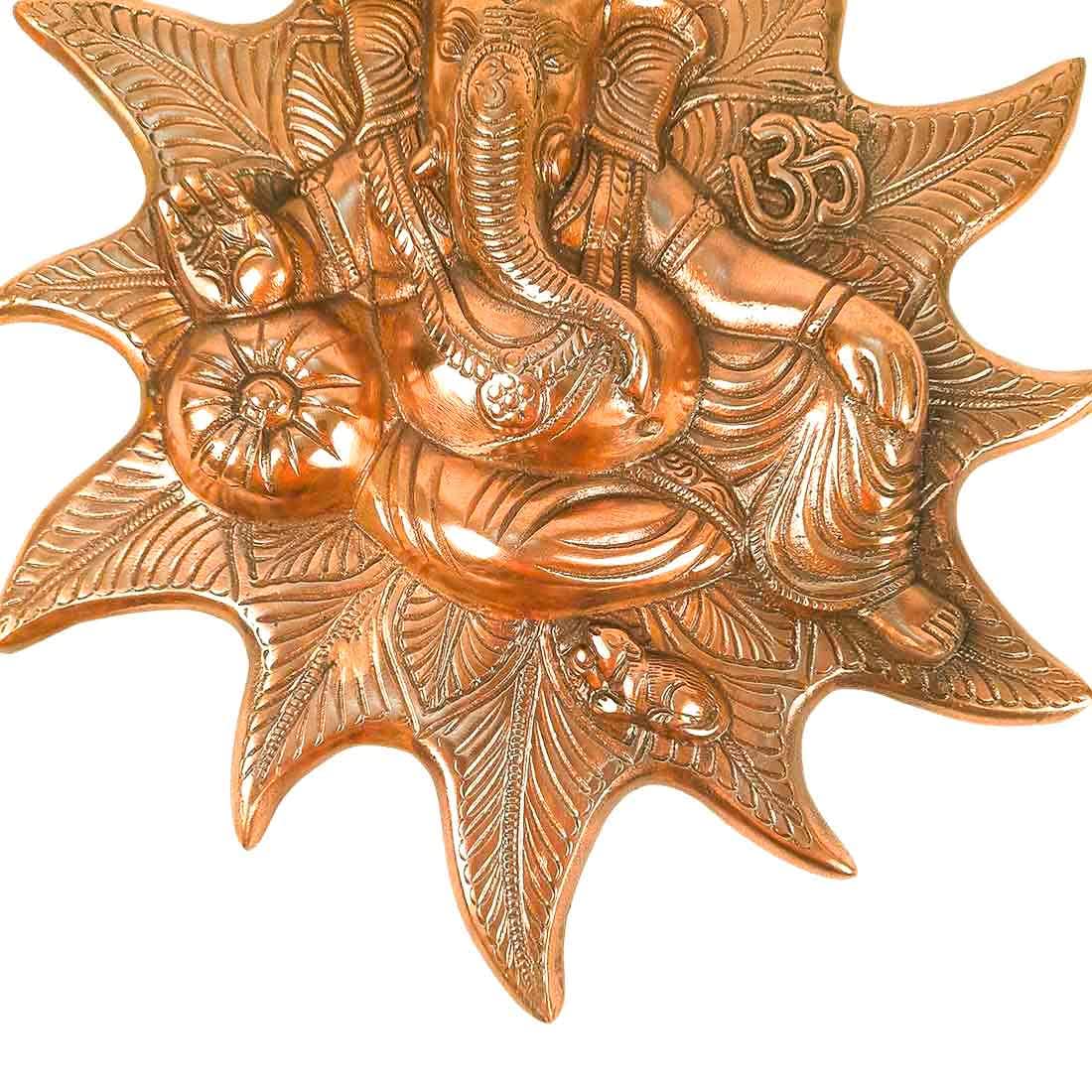 Apka Mart The Online Shop Lord Ganesh Wall Hanging | Ganpati Wall Decor - (Bronze, 15 Inch) - Handcrafted Showpiece For Wall Dec