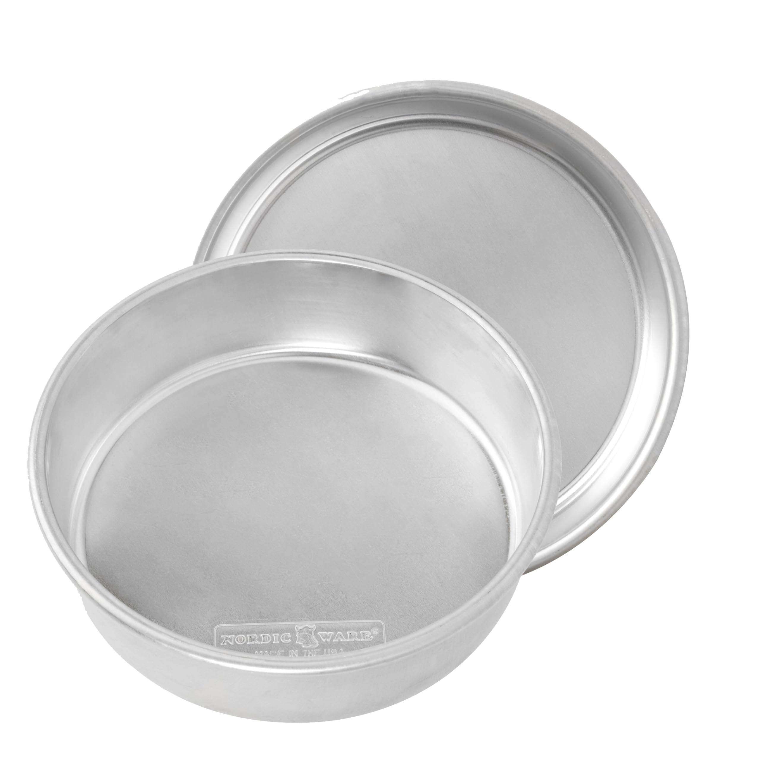 Nordic Ware Naturals 8 Inch Round Cake Pan, 2 Pack