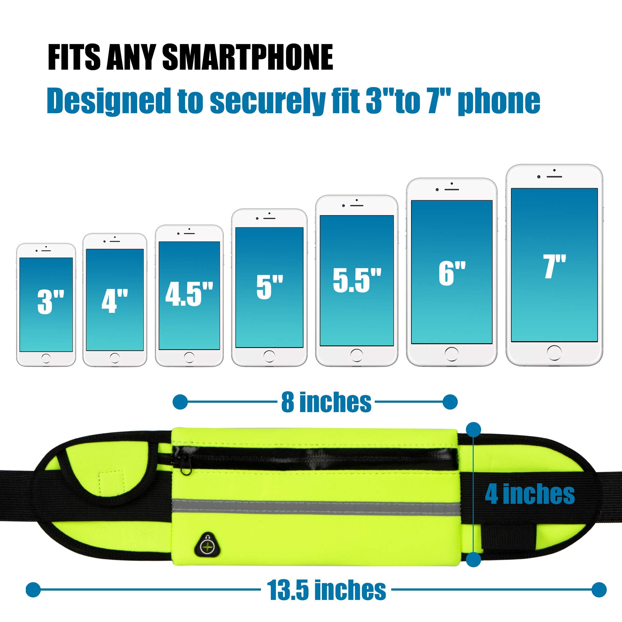 Running Belt Waist Packs,Workout Fanny Pack,Ultra Light Bounce Free Waist Pouch Fitness Workout Belt Sport Waist Pack for Women