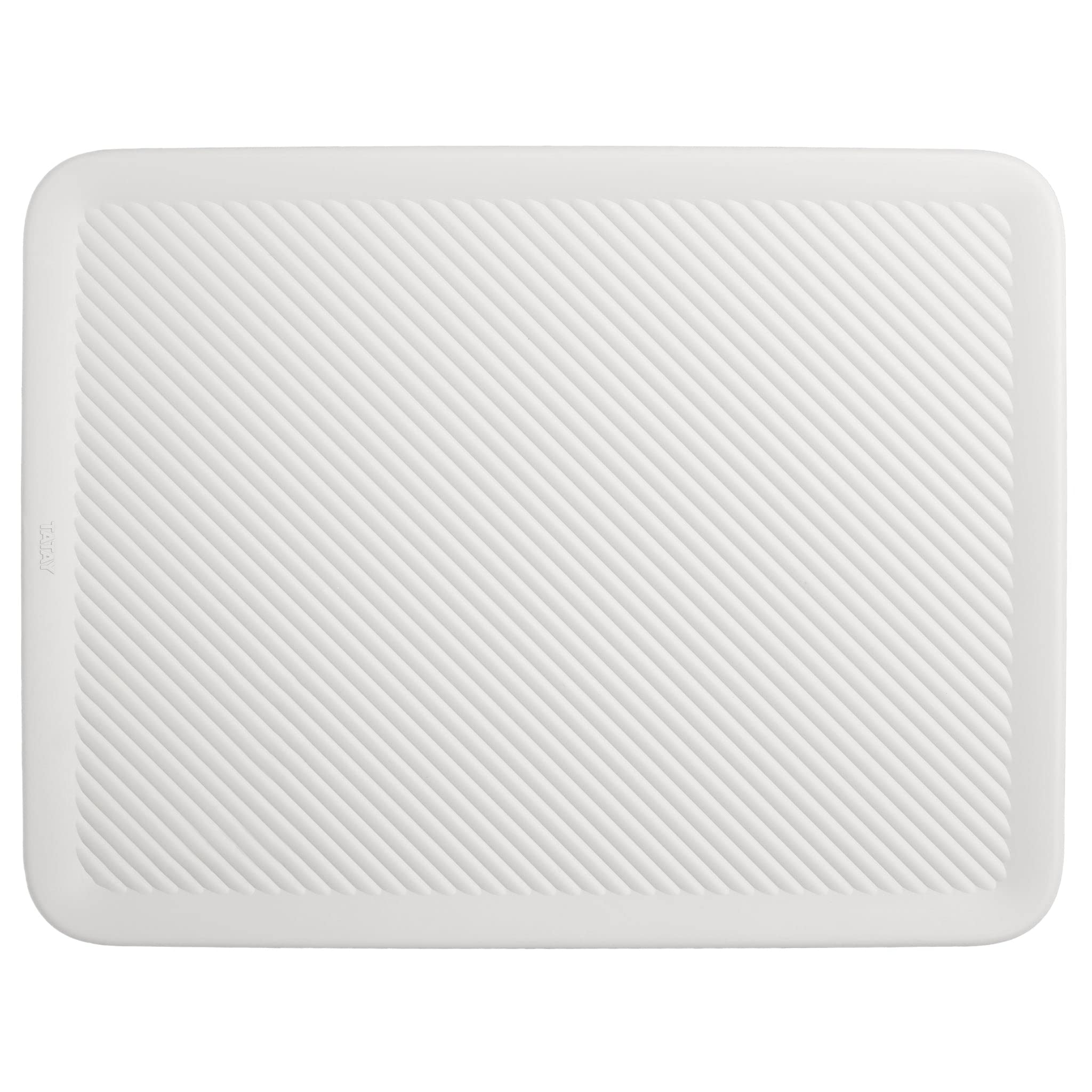 Superio Ribbed Collection Lid For Decorative Plastic Open Home Storage Bins Organizer Baskets, Large White - For Organizing Clos