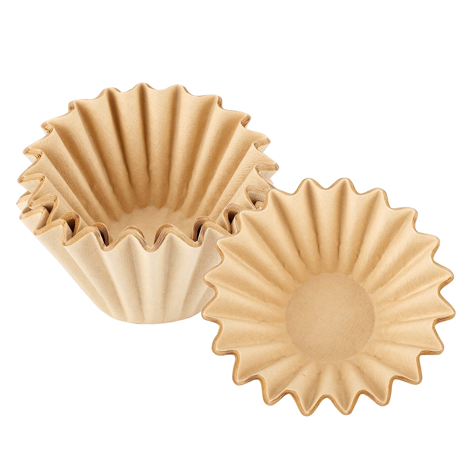 EUSOAR 1-2 Cup Unbleached Coffee Filters  Pack of 50 Disposable Natural Brown Paper Coffee Filter  for Small Basket Style Single Pour Over and Drip Coffee Makers  for Home Commercial