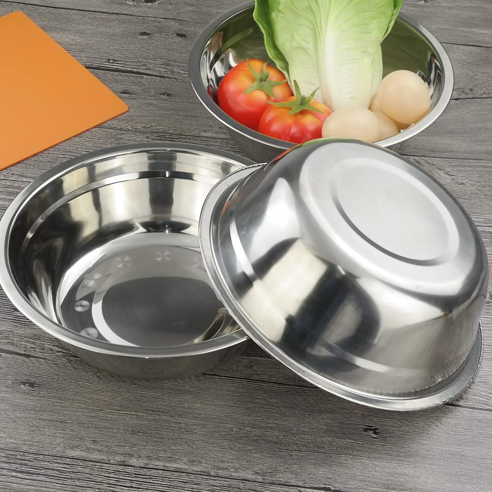 Eagrye Stainless Steel Mixing Bowls/Metal Prep Bowls, Set Of 4