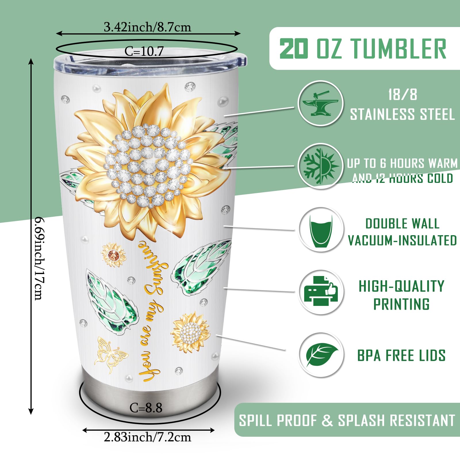Muilzon Aunt Gifts Tumblers 20oz - Best Aunt Ever Gifts for Birthday Christmas Mothers Day Coffee Mug - Auntie Gift from Niece/N