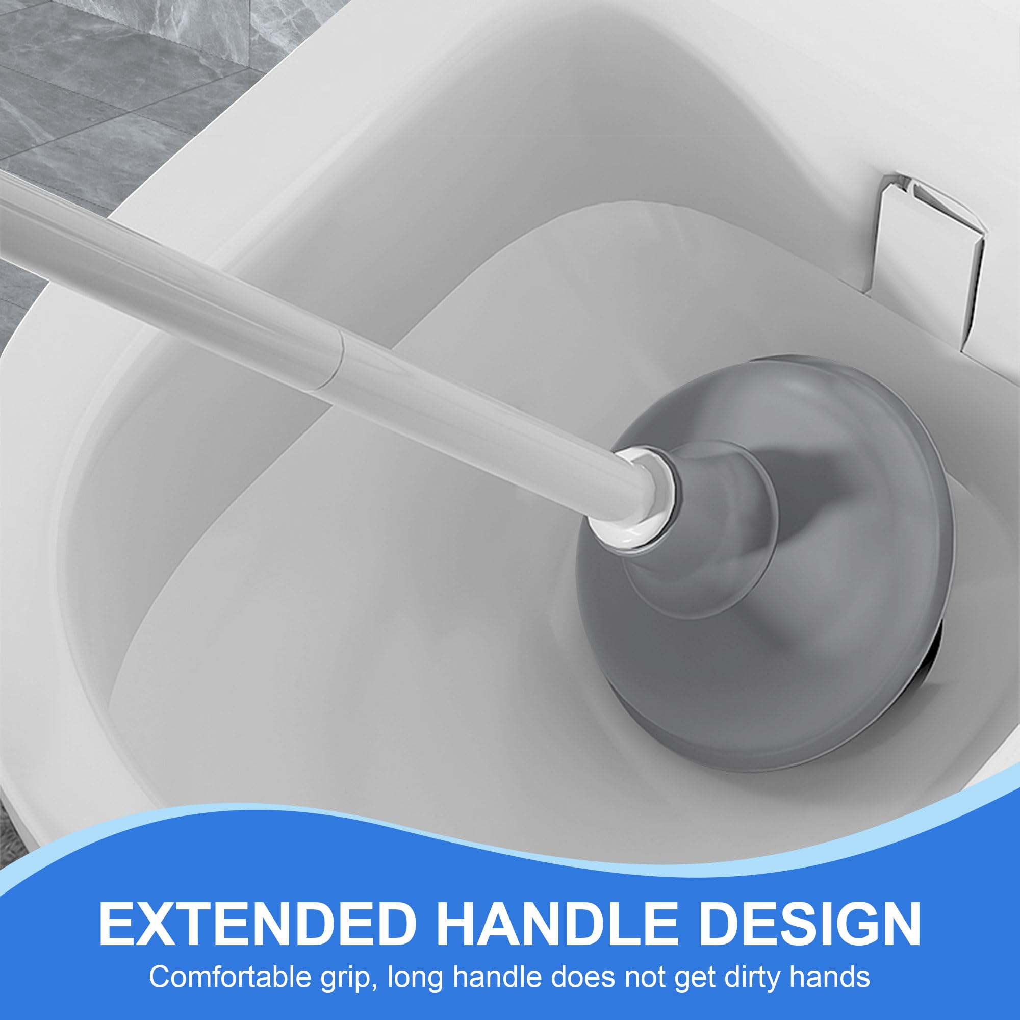Silkyhose Toilet Brush And Plunger Bathroom Cleaning Tools Combo,3 In 1 Toilet Bowl Brush And Plunger Wall Mounted Household Bat