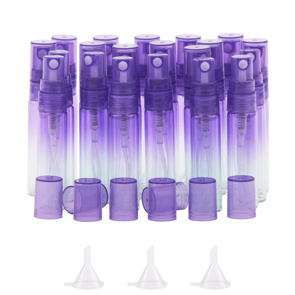Kesell 20Pack 5Ml Spray Bottle Gradient Colored Refillable Empty Spray Bottle Small Fine Mist Spray Bottle Mini Perfume Bottles