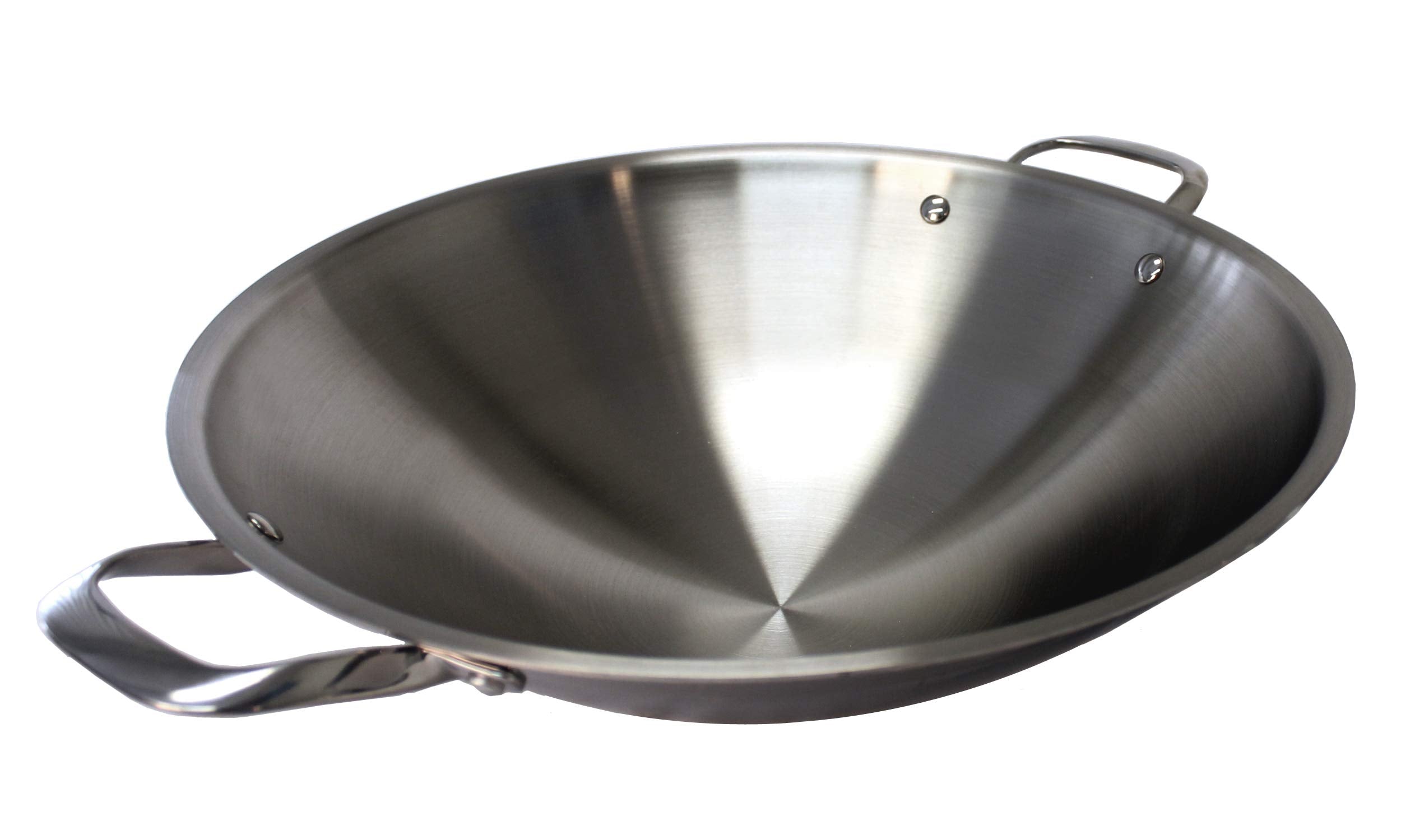 Sl-Pa400A: 16.5 Stainless Steel Wok With Lid (Induction Ready)