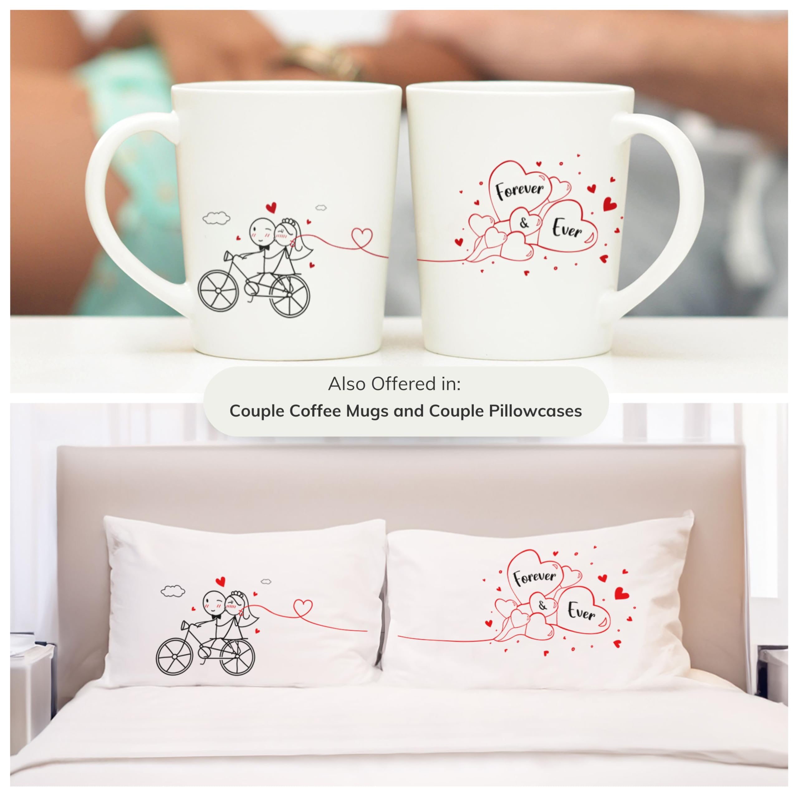 Boldloft Forever & Ever Wedding Glasses For Couples-Wedding Gifts Engagement Gifts His And Hers Gifts For Bridal Shower Wedding