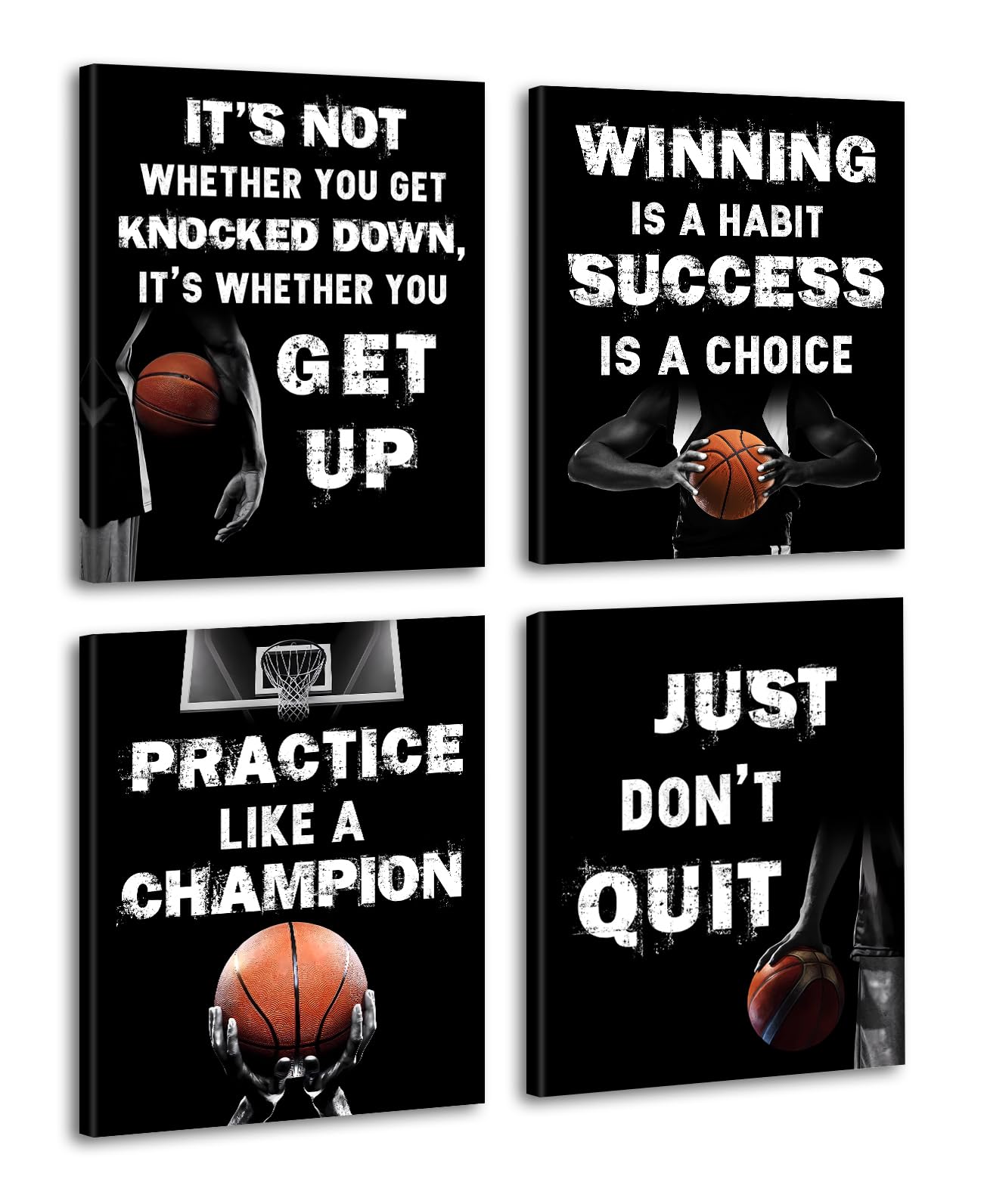 Framed Basketball Art Prints,Inspirational Basketball Quote Wall Art,Basketball Room Decor,Motivational Basketball Poster Gift f