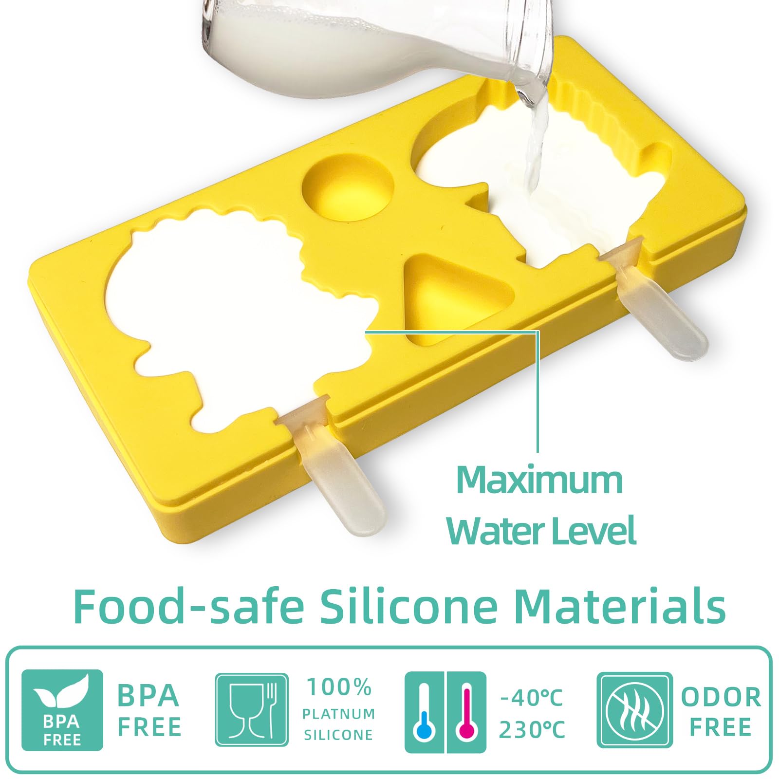 Popsicles Molds,Small Silicone Popsicle Molds For Toddlers,Homemade Frozen Baby Popsicles Molds For Kids,Popsicle Molds Silicone