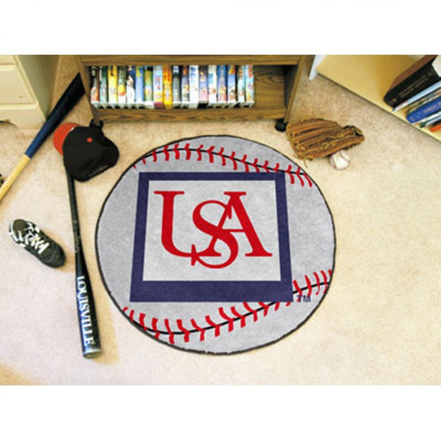 Fanmats University of South Alabama Baseball Mat/27 Diameter