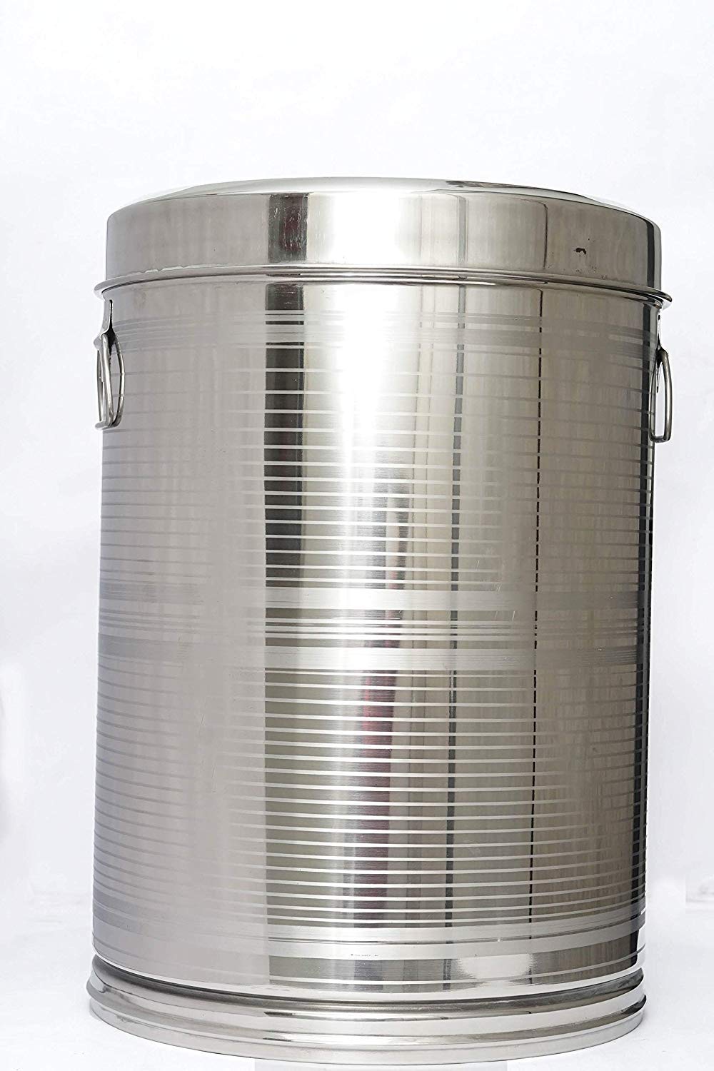 Vk Stainless Steel Drum/Kothi For Storing Water/Grains/Rice (50 Kg Approx), BlueViolet