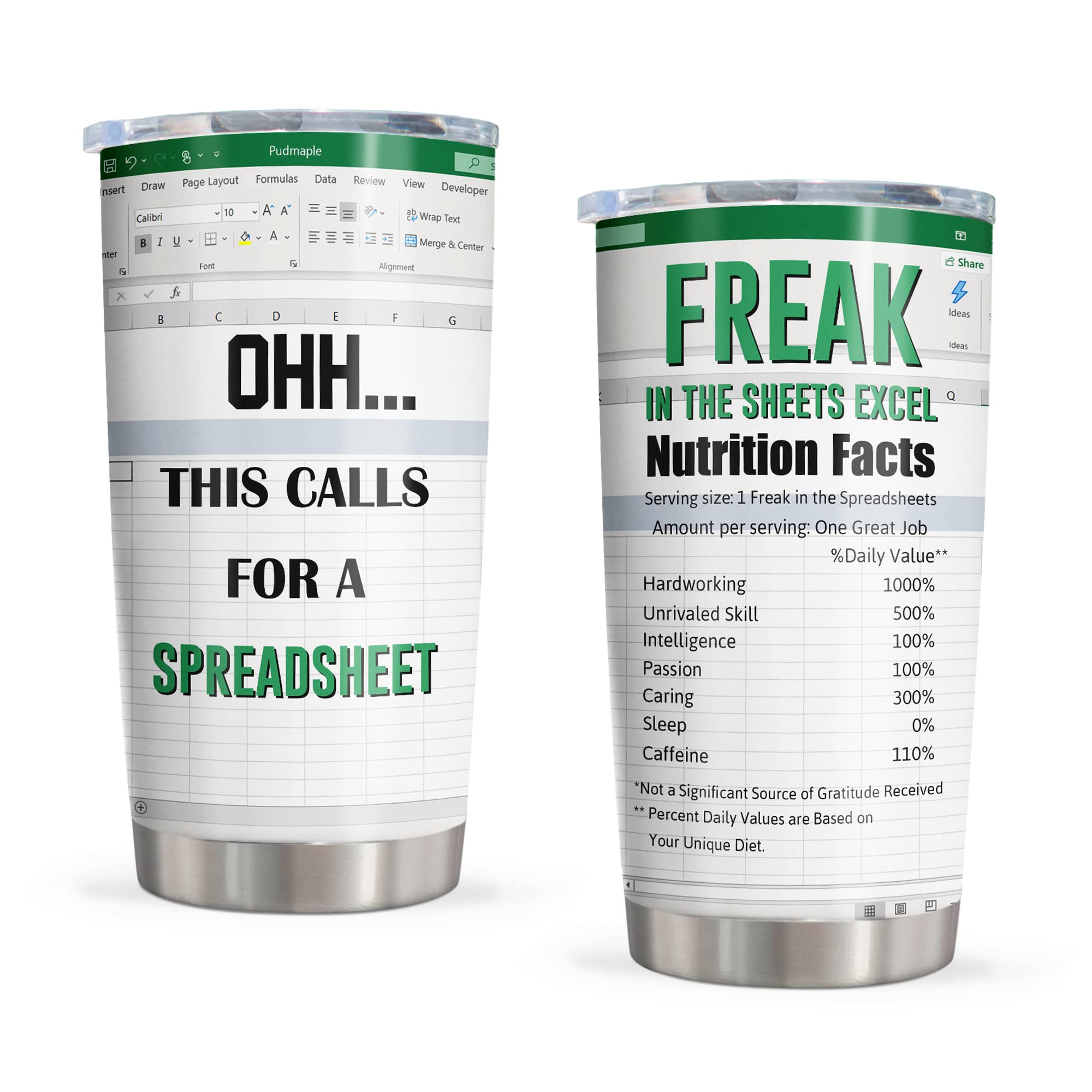 Pudmaple Freak In The Sheets Excel Mug, This Calls For A Spreadsheet, Accountant Gifts, Excel Shortcut, Spreadsheets Gift Funny,